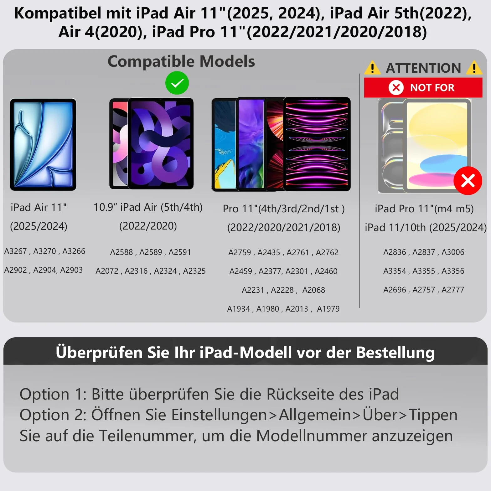 Etui z klawiaturą Magic Keyboard do iPad Air 11 cali M2 2024 M3 2025 zintegrowany gładzik biały