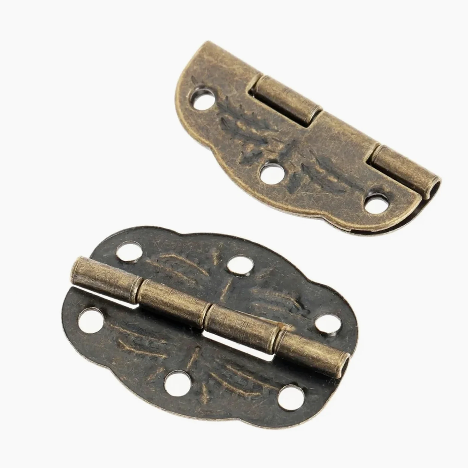 20 sztuk 30x22mm antyczne meble dekoracyjne zawiasy do drewnianego prezentowego pudełka z biżuterią Decor okucia sprzęt meblowy ze śrubą