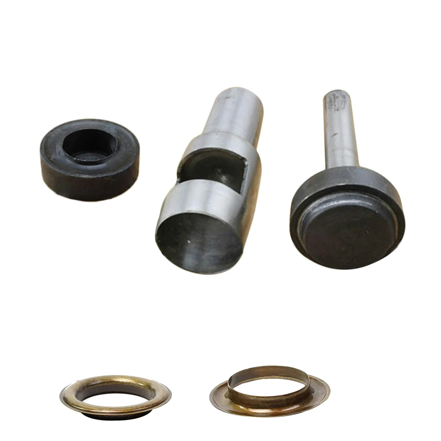 WedDecor 30 mm brązowe oczka i oczka puste dziurkacz zestaw narzędzi do mocowania ręcznie do projektów rzemieślniczych DIY, rzemiosła skórzanego, banerów winylowych, pokryw basenów, 10 szt