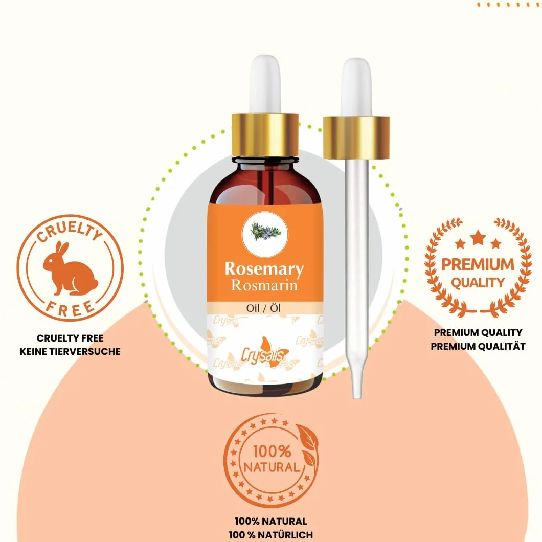 Olejek z rozmarynu Crysalis (Rosmarinus officinalis L.) – 1,01 Fl Oz (30 ml)