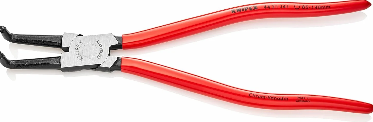 KNIPEX Szczypce do pierścieni osadczych sprężynujących do montażu pierścieni wewnętrznych w otworach z tworzywa, 44 21 J41