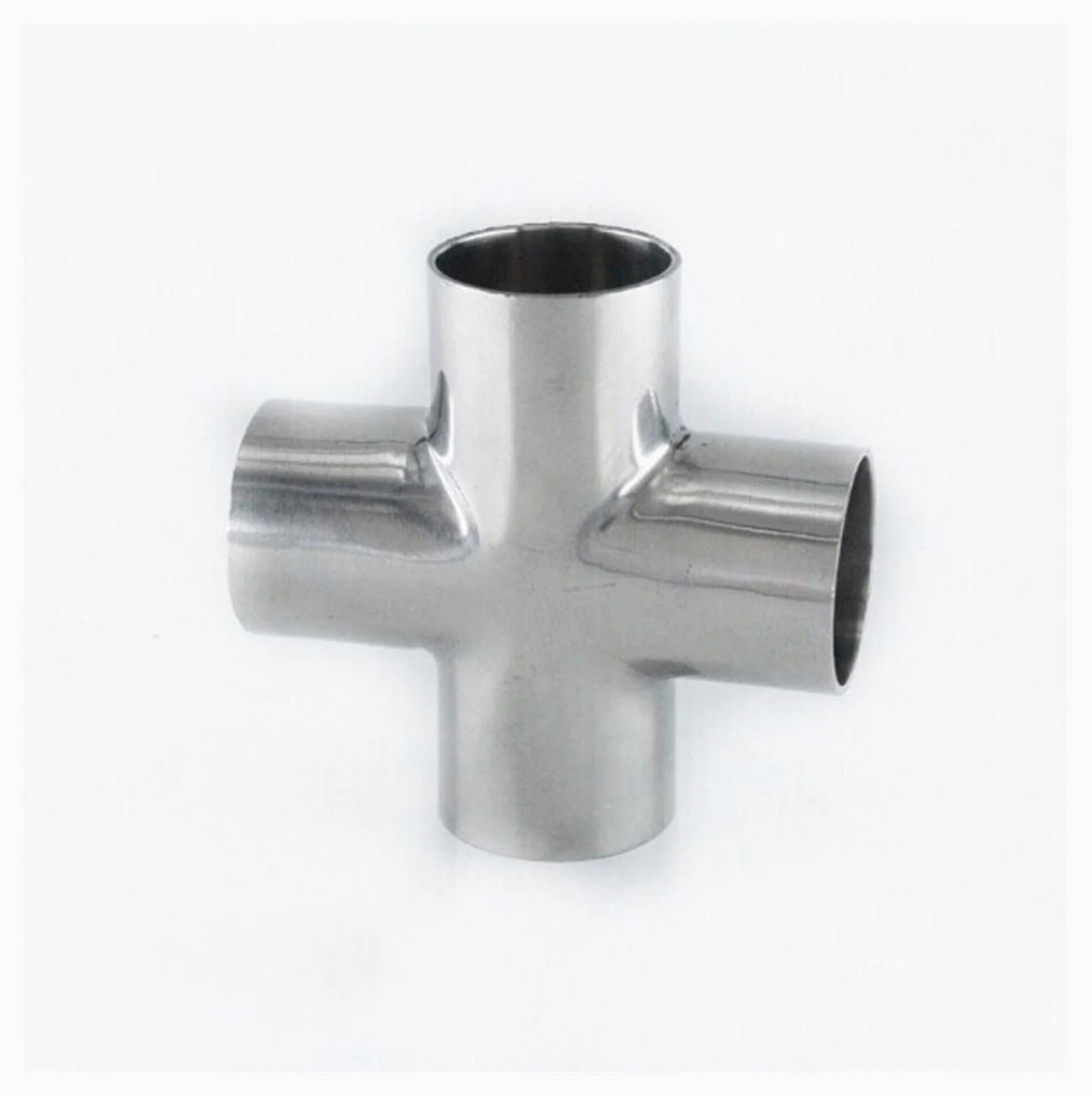 Tri Clamp Cross, stal nierdzewna 304 wesoło (kolor: 51 mm) okucia