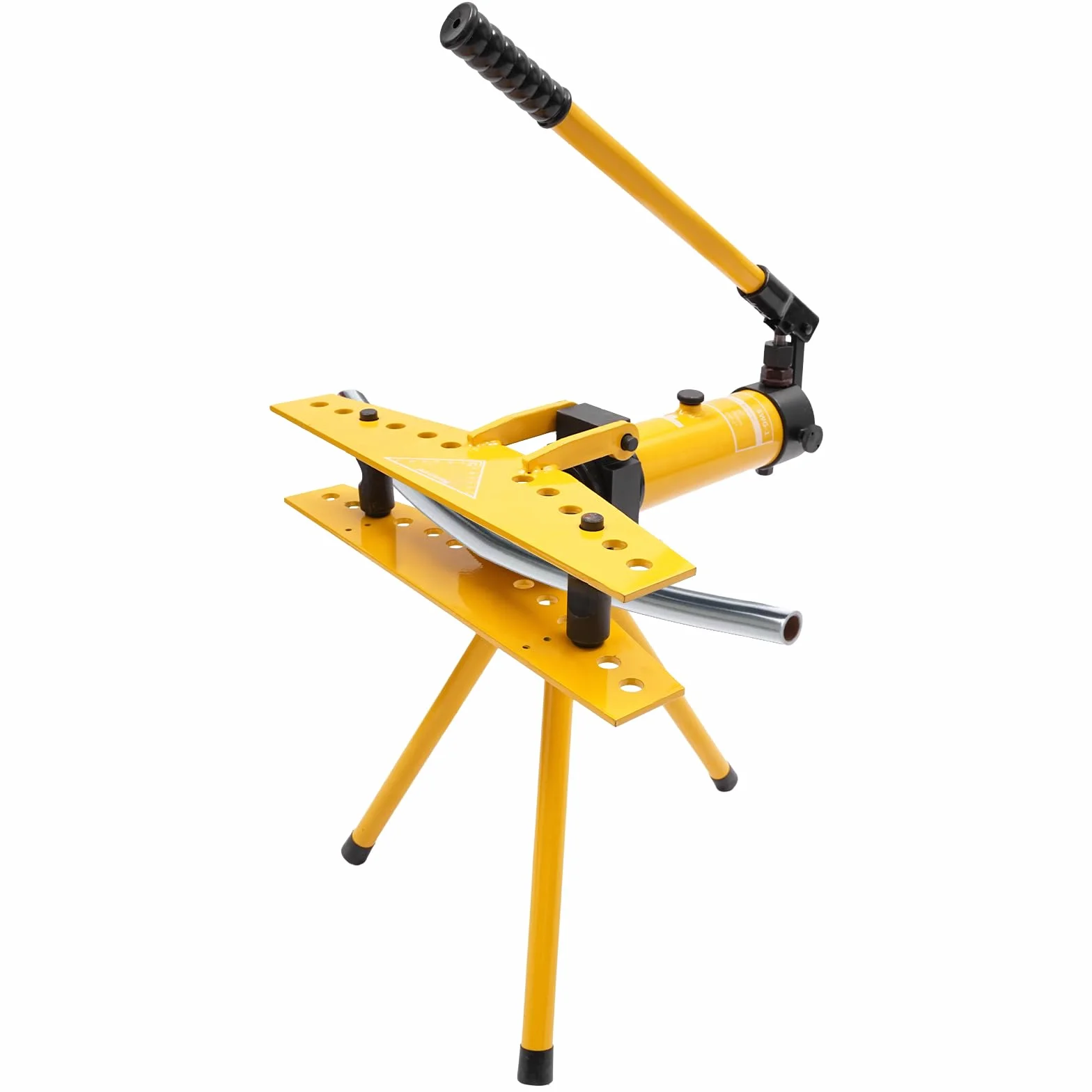 Giętarka do rur 10 t, hydrauliczna ręczna giętarka do rur z 6 elementami dociskowymi 1/4"-1", hydrauliczna giętarka do rur stalowych, miedzi, aluminium
