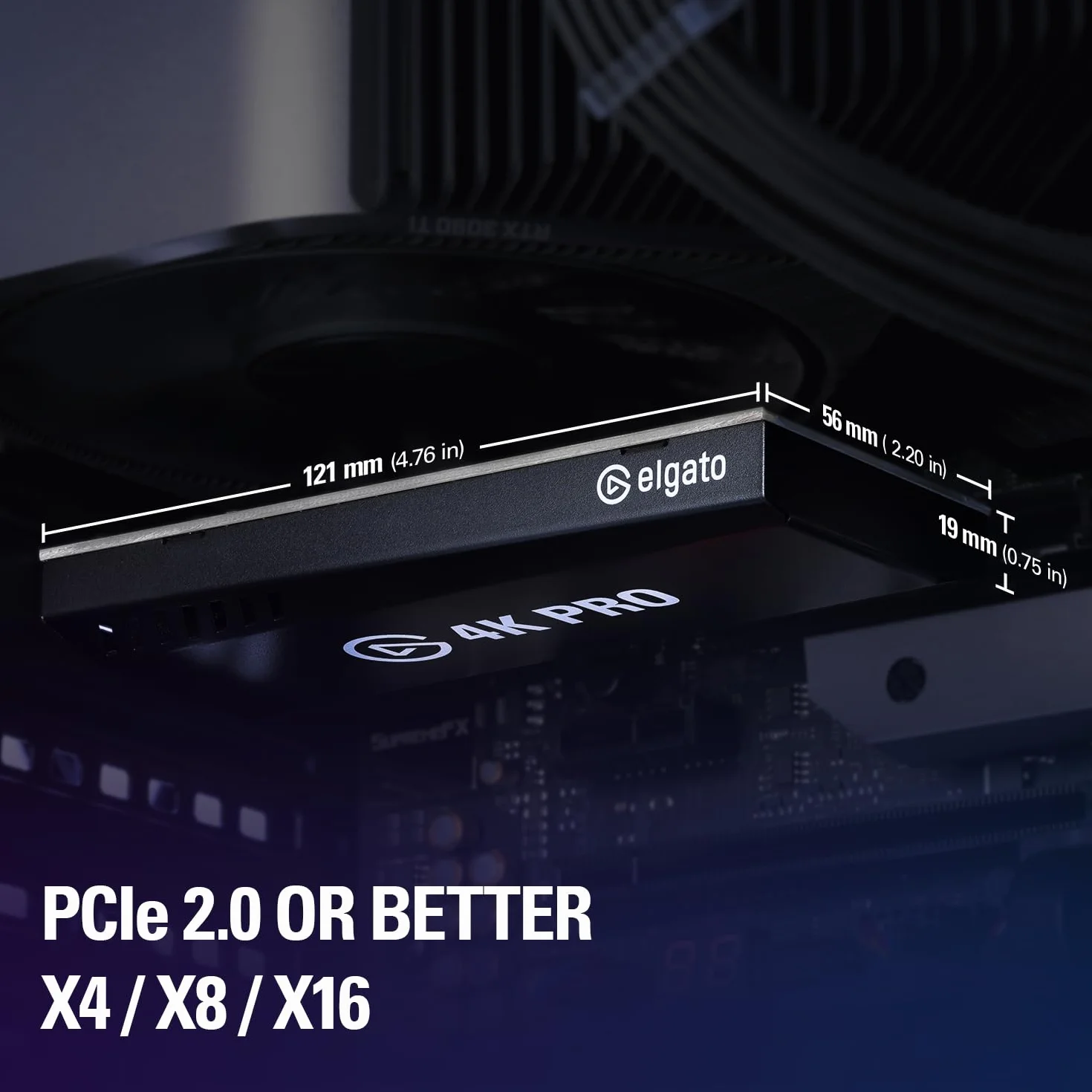 Elgato 4K Pro karta do przechwytywania obrazu wewnętrzna 8K60/4K60 HDR10 PS5 Xbox Series X/S OBS