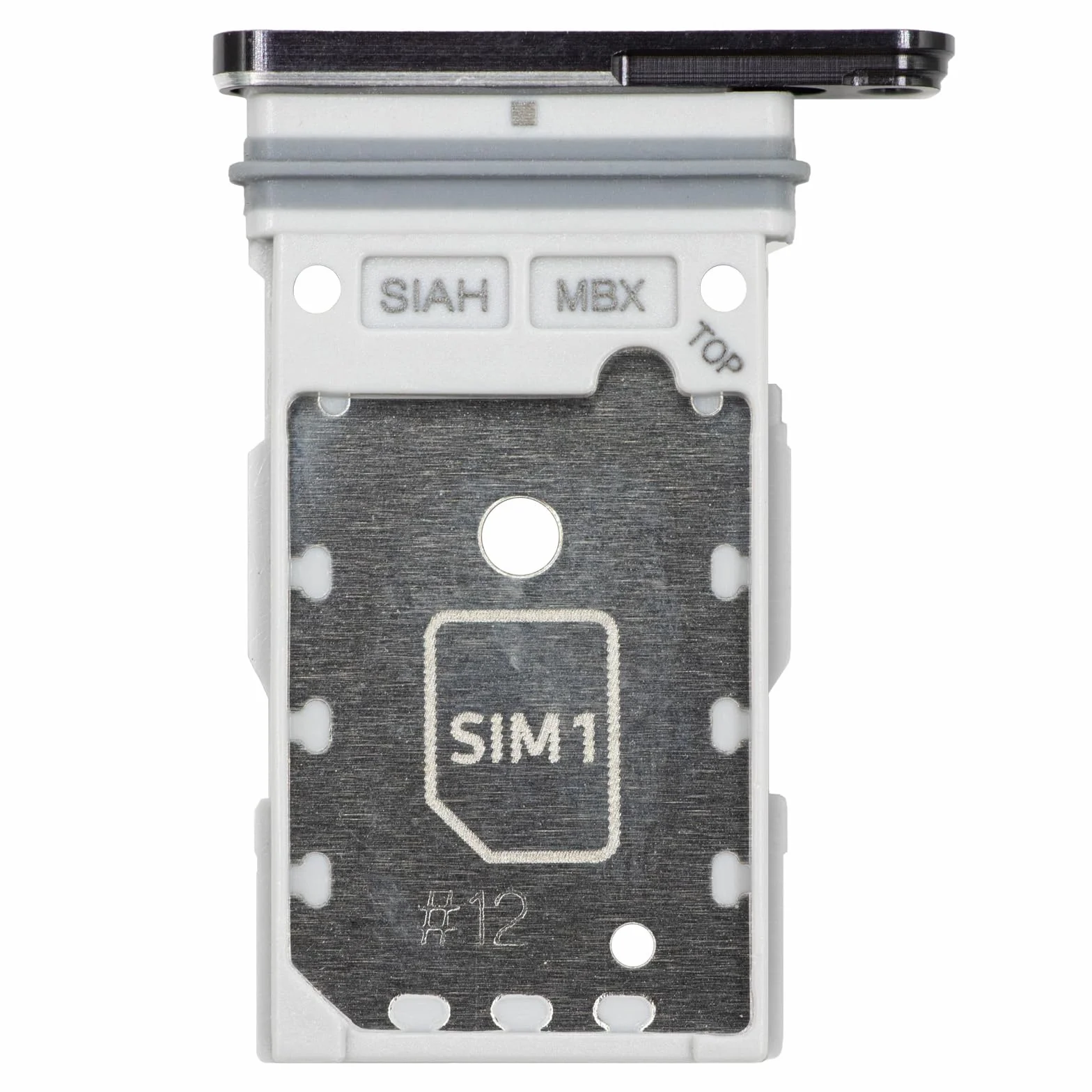 MMOBIEL Ramka do Karty Dual SIM Kompatybilny z Samsung Galaxy S23 Ultra - Tacka Karty Dual SIM - SIM Card Holder Replacement - Z Pinezką SIM i Wodoodporny Gumowy Pierścień - Czarny
