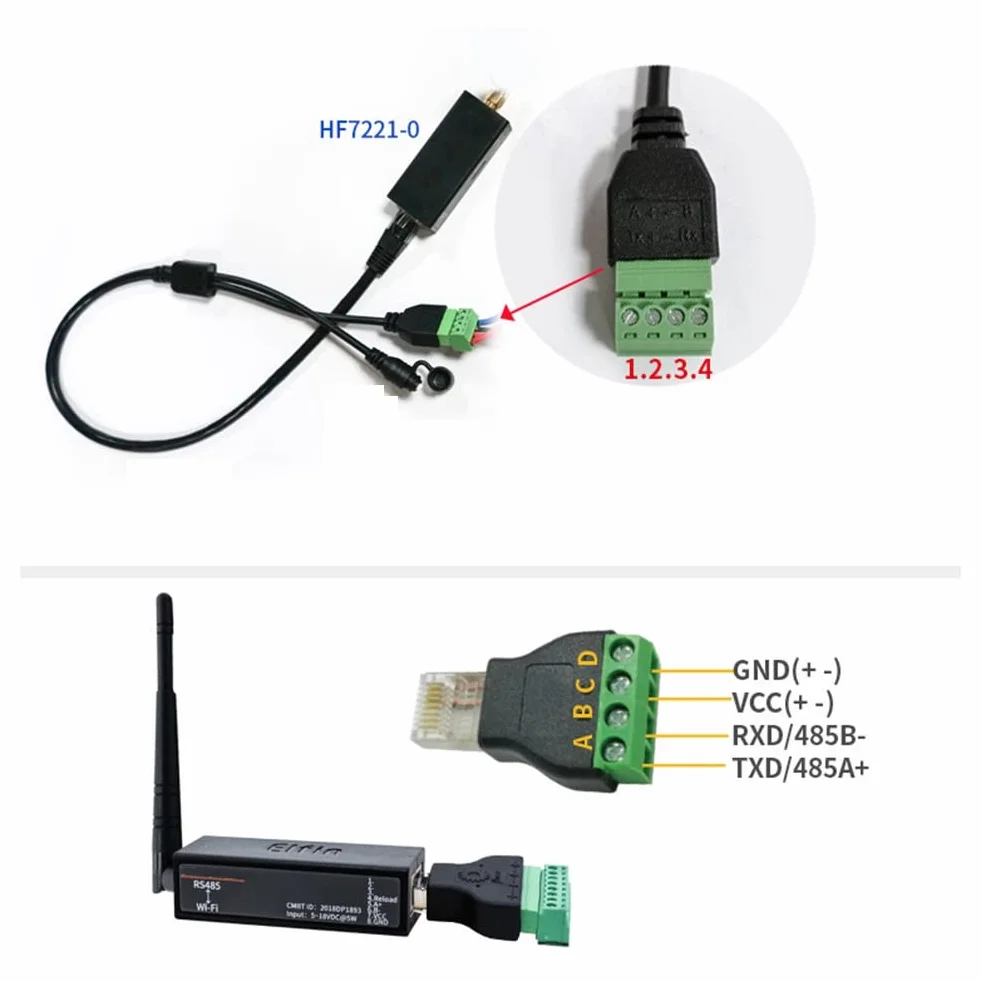 EW11A-0 Port szeregowy RS485 do WiFi Device Server Converter Modbus
