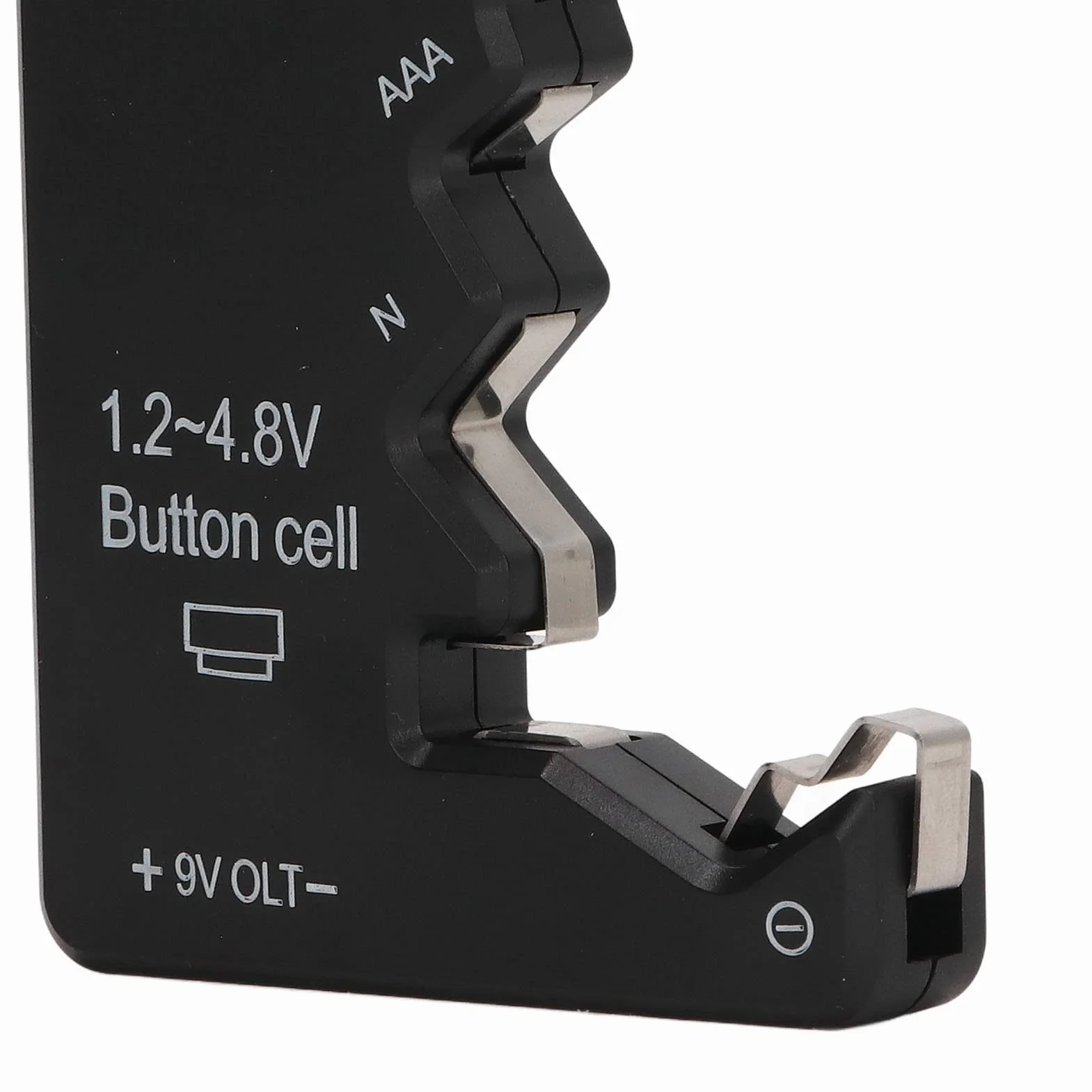 Tester Baterii, Wyświetlacz LCD Uniwersalny Kontroler Baterii do Baterii AA AAA 6F22 9V 1,5V, Tester Baterii do Baterii Domowych - Smal Electrical Equipment (Czarny)