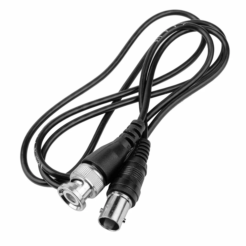 Kabel CCTV BNC 1 m koncentryczny przedłużacz czarny
