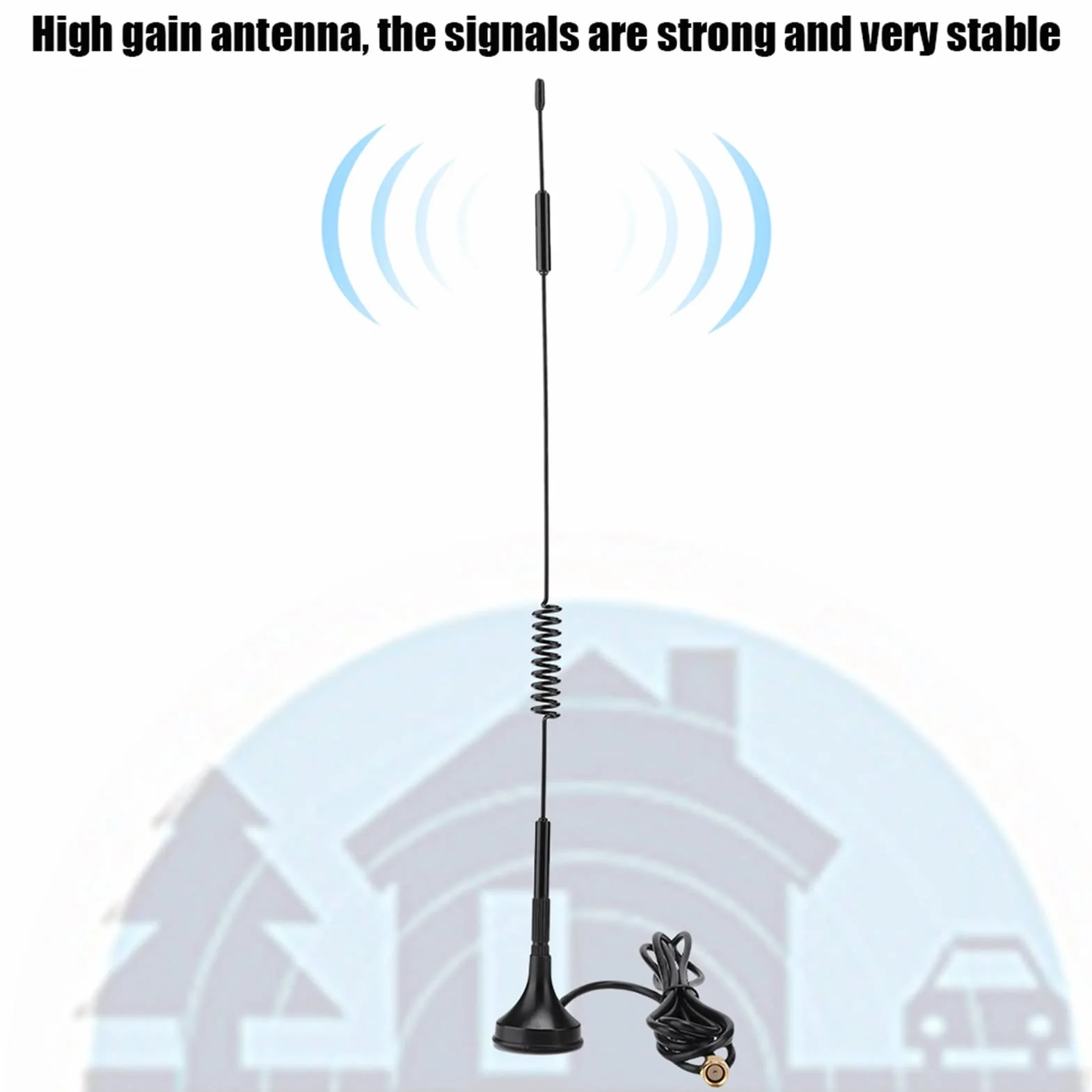 Antena męska SMA 10dBi 433MHz bezprzewodowa