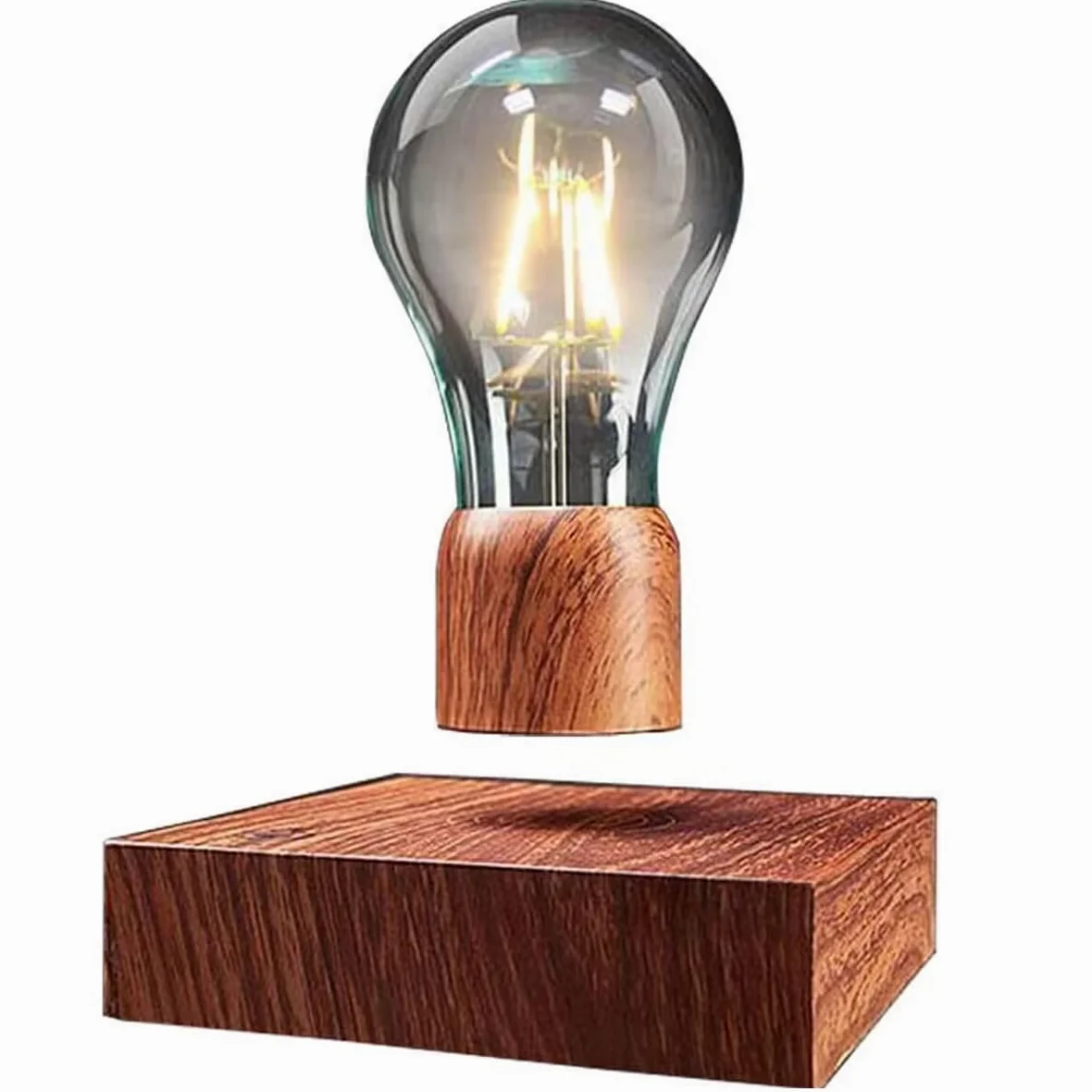 Magnetyczna pływająca żarówka, lewitująca żarówka LED lampa biurkowa obrotowa lewitacja bezprzewodowa żarówka dekoracyjne światło do wystroju domowego biura, gadżety techniczne, zabawki, lampki nocne