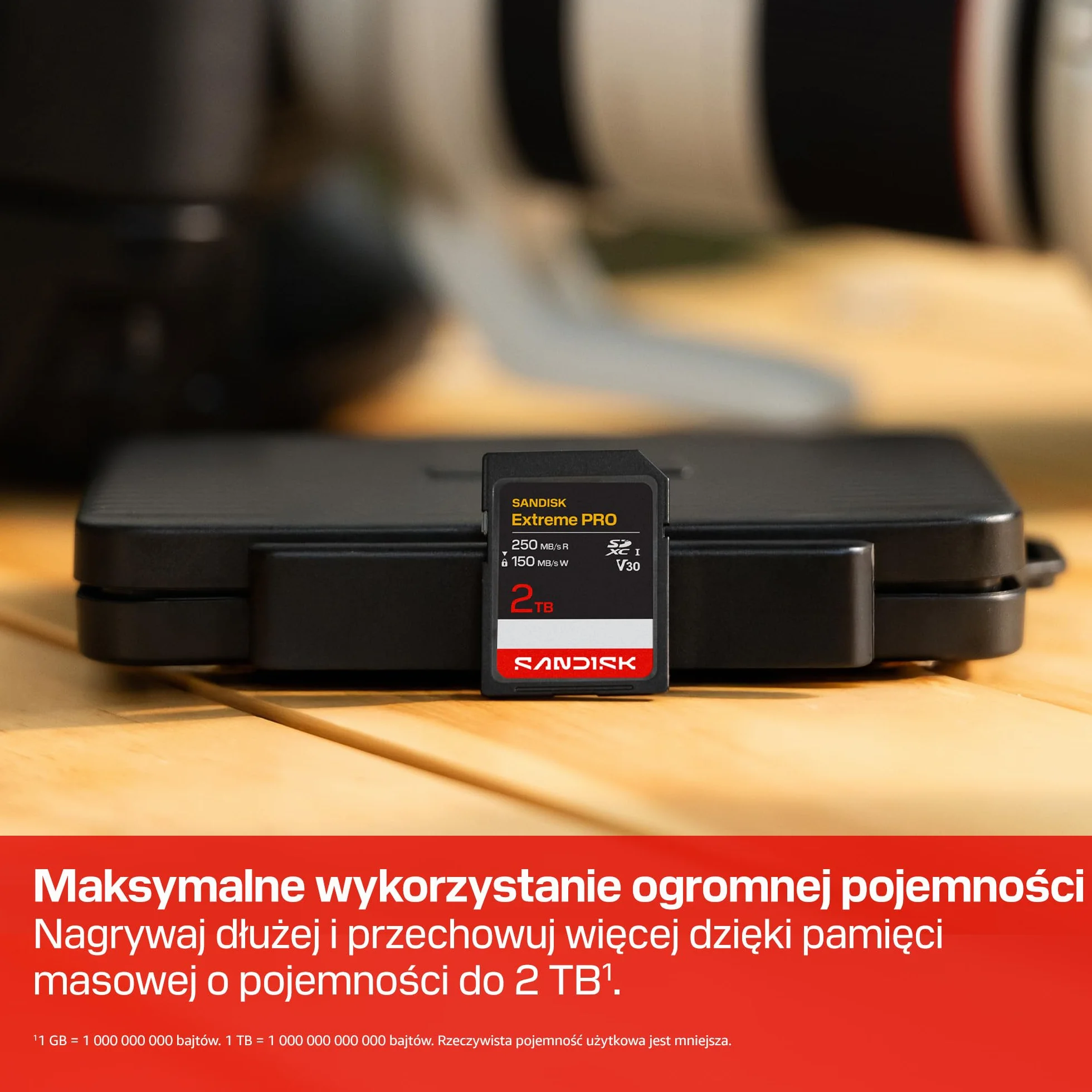 SANDISK Extreme PRO Karta SD UHS-I 64 GB 200 MB/s odczyt 90 MB/s zapis U3 V30 4K UHD