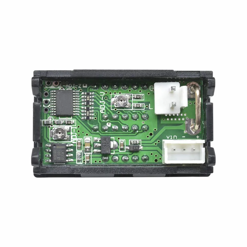 diymore Woltomierz cyfrowy amperomierz 2 szt. DC 100 V 10 A LED woltomierz prądu miernik woltowego wzmacniacz niebieski + czerwony podwójny kolorowy wyświetlacz multimetr miernik natężenia prądu woltowego wzmacniacz panel miernika