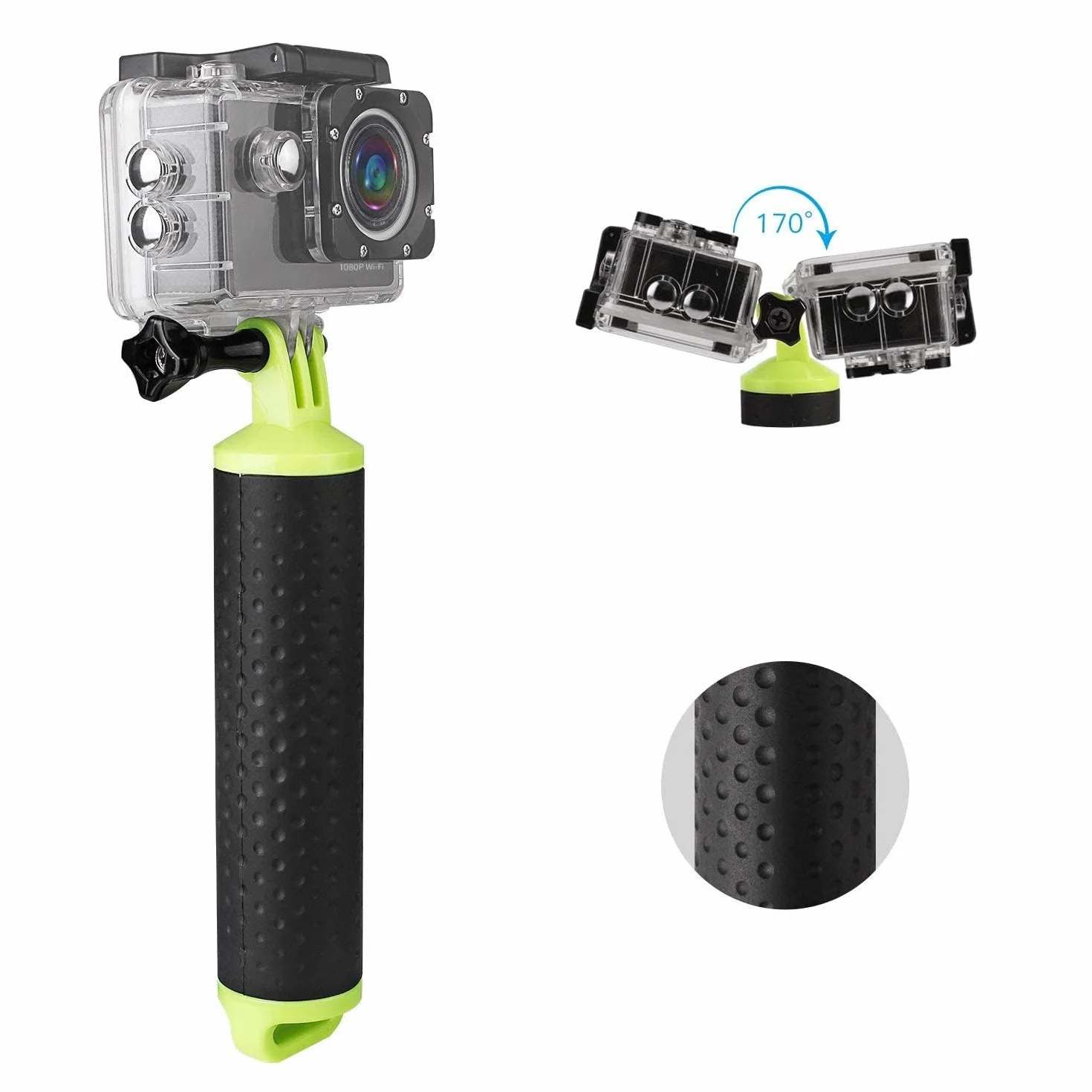 WOLFANG Action Camera -floating handle na rękę monopod ręczny floating selfie stick do kamery sportowej