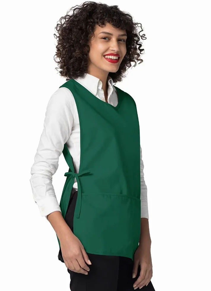Adar uniwersalny fartuch dwupak - fartuch unisex, zielony (hunter green), XL