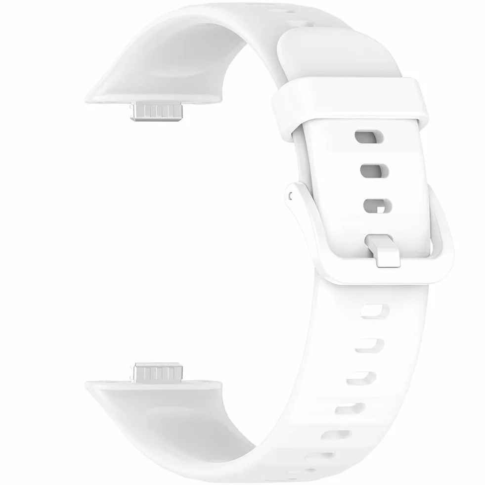 Paski kompatybilne z Huawei Watch Fit 3, silikonowy pasek sportowy z metalową klamrą