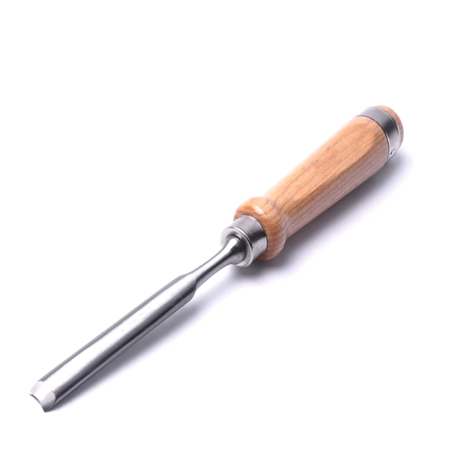 Trwałe dłuto do drewna ze stali chromowo-wanadowej Stolarze Rzeźba dłuta DIY Płaskie/półokrągłe dłuta do obróbki drewna (12 mm)