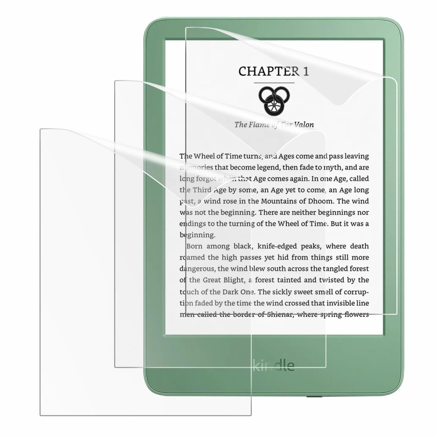 MoKo 3-Pack Anti-Glare Screen Protector for 6" All-New Kindle 11th Generation 2024/2022, Matte PET Full Coverage