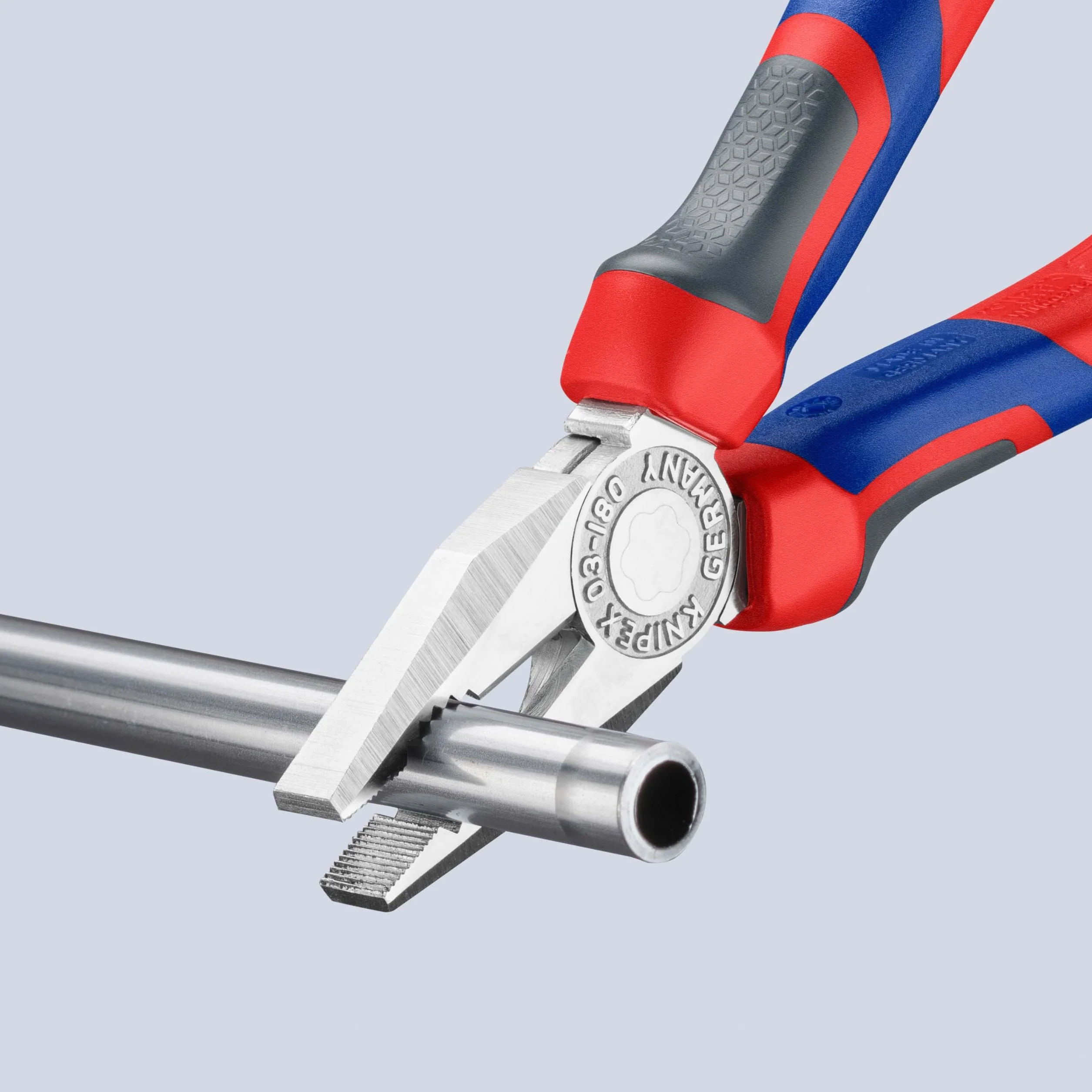 KNIPEX Szczypce uniwersalne chromowany z rękojeściami Comfort 180 mm, 03 05 180