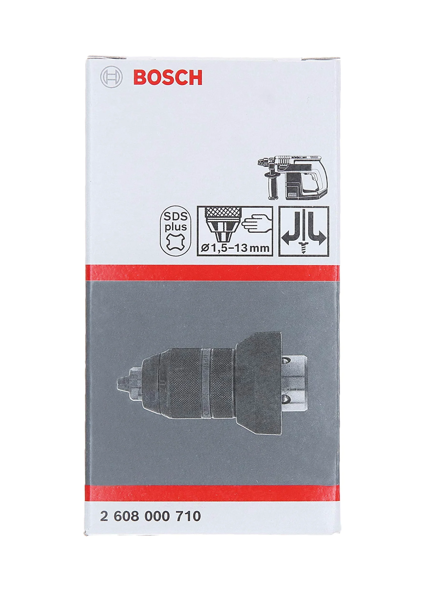 Bosch Professional Uchwyt wiertarski szybkozaciskowy bezkluczykowy Quick Change (do GBH 18V-34 CF, bezkluczykowy, osprzęt do młotów obrotowych)
