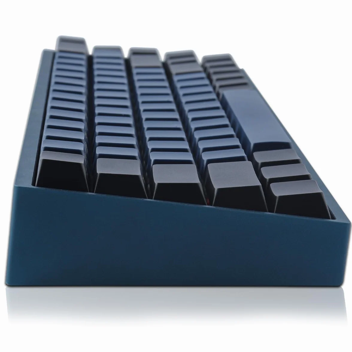 Hyekic Double Shot Keycaps 147 klawiszy Cherry Profile Blue Samurai Letter Side Grawerowane klawisze do ANSI i ISO Layout Cherry MX klawiatura mechaniczna