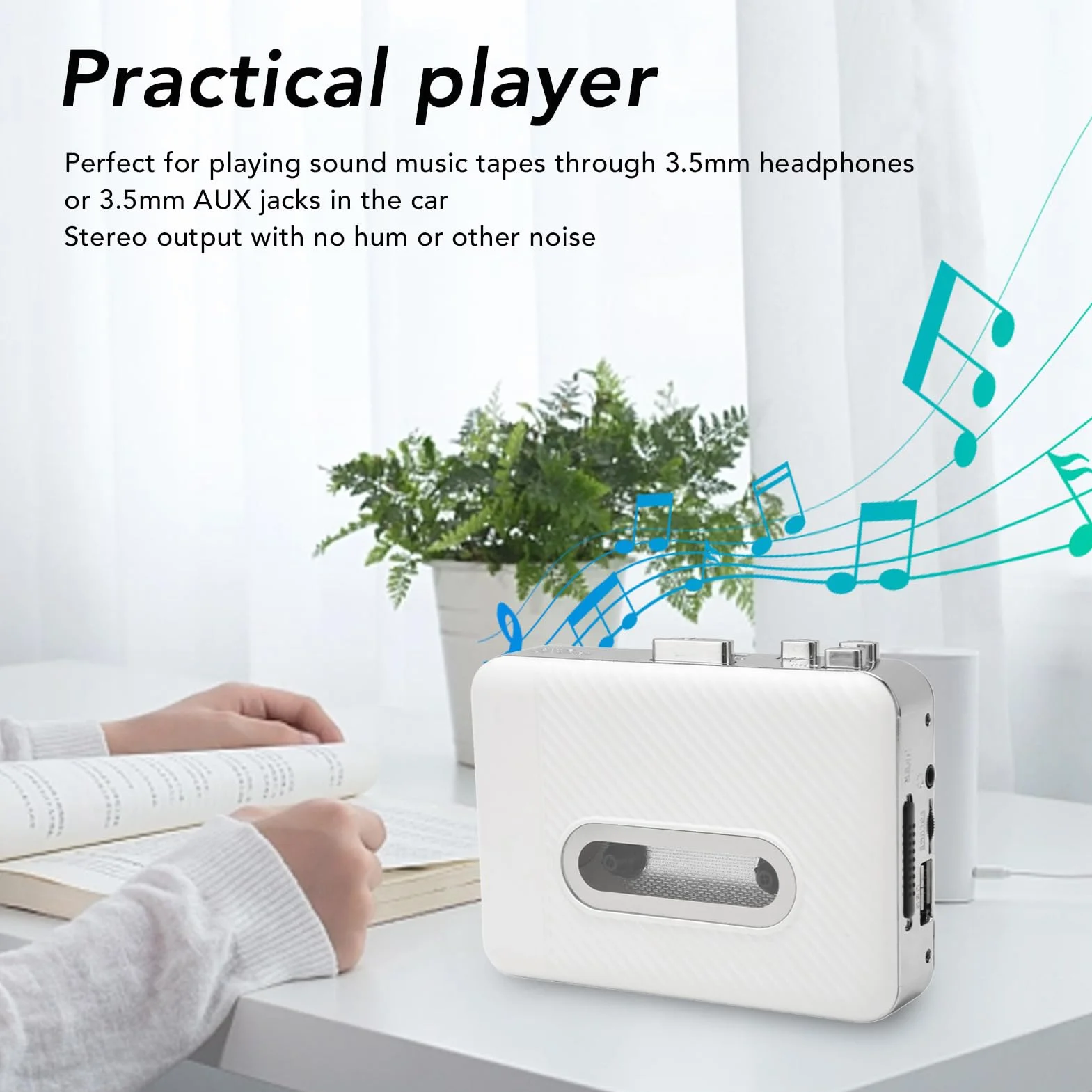Konwerter Kasety USB na Odtwarzacz MP3 z Kablem USB, Odtwarzacz Kasetowy