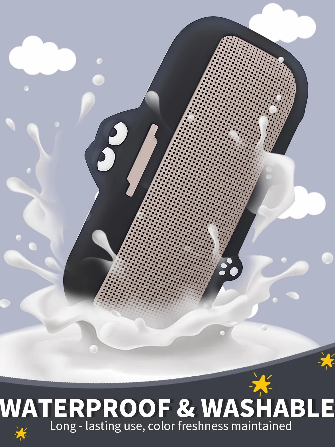 Silikonowe etui do głośnika Bluetooth Bose SoundLink Flex (2. generacji), antypoślizgowe, odporne na wstrząsy i stylowe, czarne