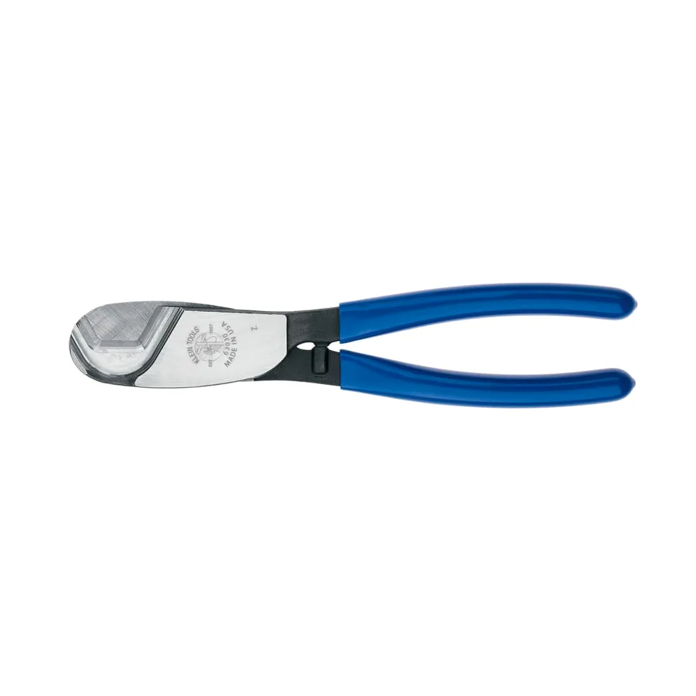 Klein Tools 63030 Przecinak do kabli, wyprodukowany w USA, przecinak do kabli koncentrycznych tnie do 1-calowego kabla koncentrycznego z aluminium i miedzi z cięciem jedną ręką