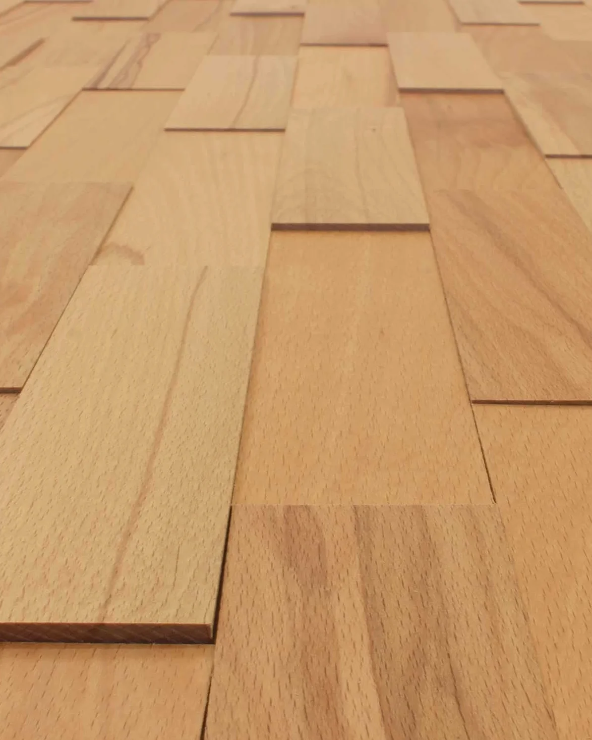 wodewa Okładzina ścienna 3D z prawdziwego drewna bukowego Living 1 m², zrównoważone panele ścienne, nowoczesna dekoracja ścienna, okładzina drewniana, do salonu, kuchni, sypialni