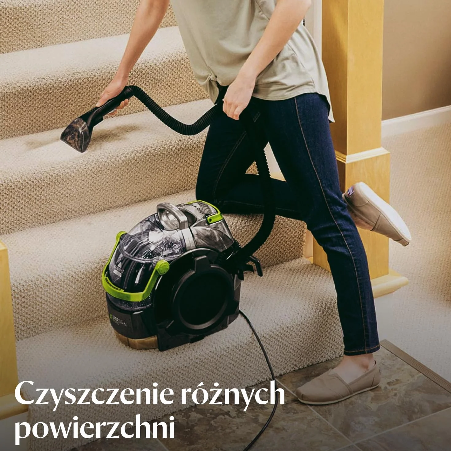 BISSELL SpotClean Pet Pro, Odkurzacz Piorący do Tapicerki, Idealny dla Właścicieli Zwierząt, Odkurzacz do Prania Dywanów, Tapicerki, Samochodów, Kanapy i Innych Powierzchni, Mocny Silnik 750W, 15585