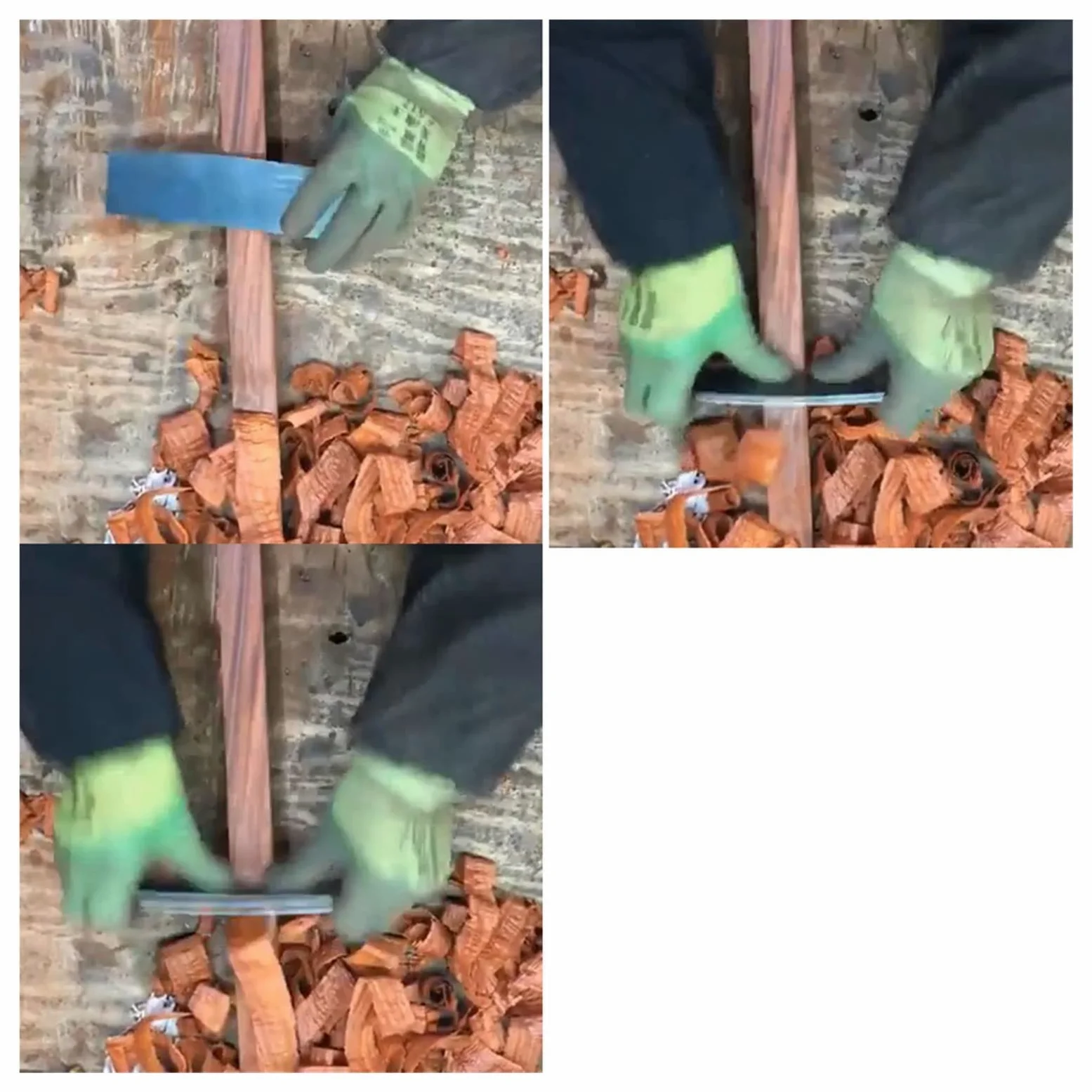 Zestaw skrobaków do obróbki drewna Curved Curved Cardet Scrape Card Scraping Prostokąt Stosowy Nóż Gładki Drewniany Gratowanie Narzędzia stolarskie lingli(Color:E)