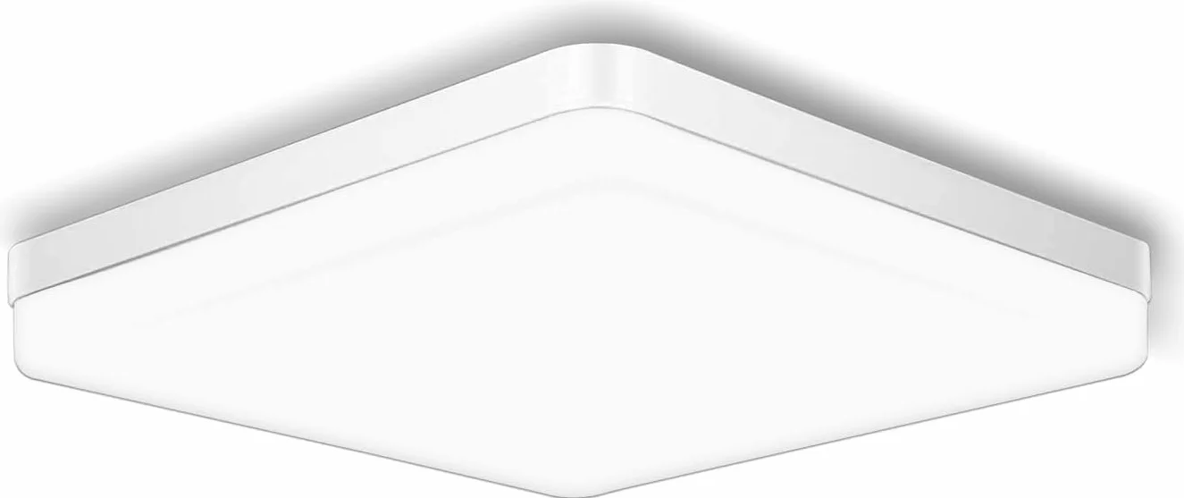Ouyulong Lampa sufitowa Led z możliwością ściemniania 36 W, lampa sufitowa z pilotem, 3000-6500 K, regulowana jasność od 10% do 100%, 3100-4200 lm, funkcja timera, odpowiednia do sypialni, salonu