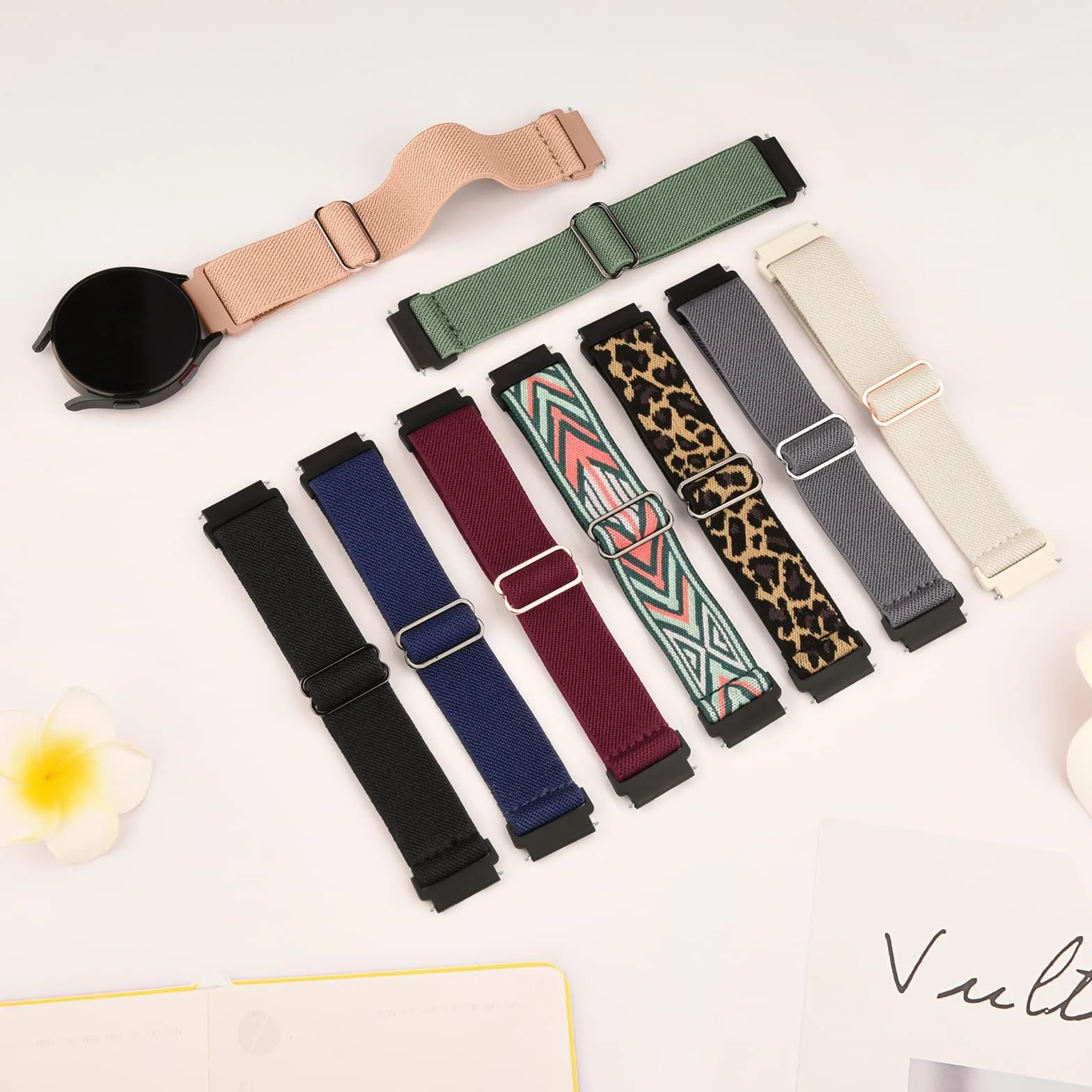 Vancle Pasek do smartwatcha 22 mm nylonowy regulowany