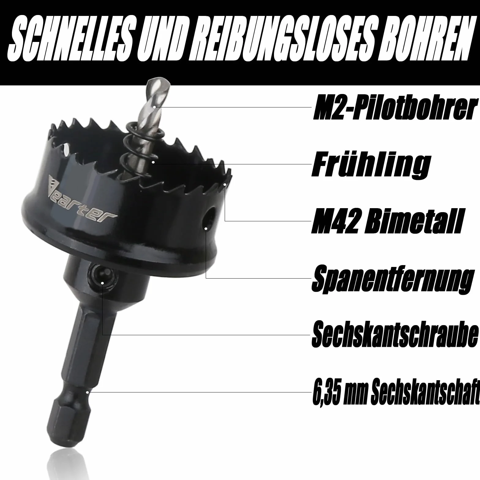 Zestaw otwornic bimetalowych, 14-51 mm, 16 sztuk, wiertło do drewna, kobalt o cienkich ściankach, otwornica z trzpieniami, do drewna, metalu, blachy, miedzi, gipsu, PCW, płyt stalowych, płyt