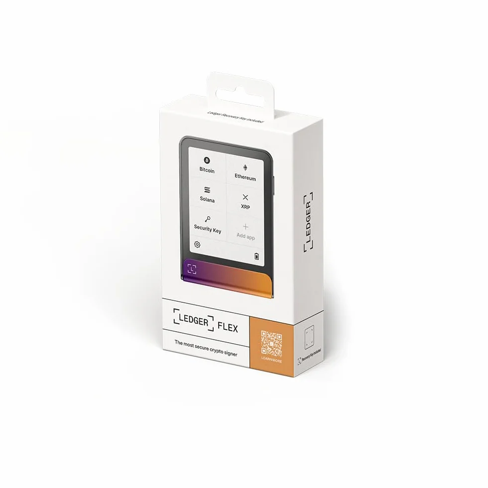 Ledger Flex portfel krypto z bezpiecznym ekranem dotykowym E Ink fuksja