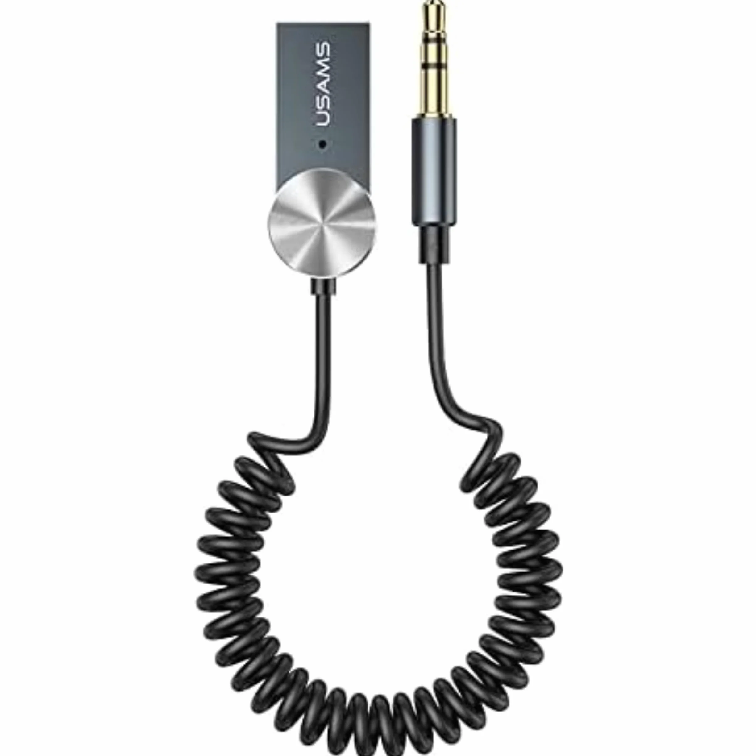 P4Y Bezprzewodowy Adapter Audio Samochodowy Bluetooth 5.0 Jack 3,5 mm AUX USB Wbudowany Mikrofon