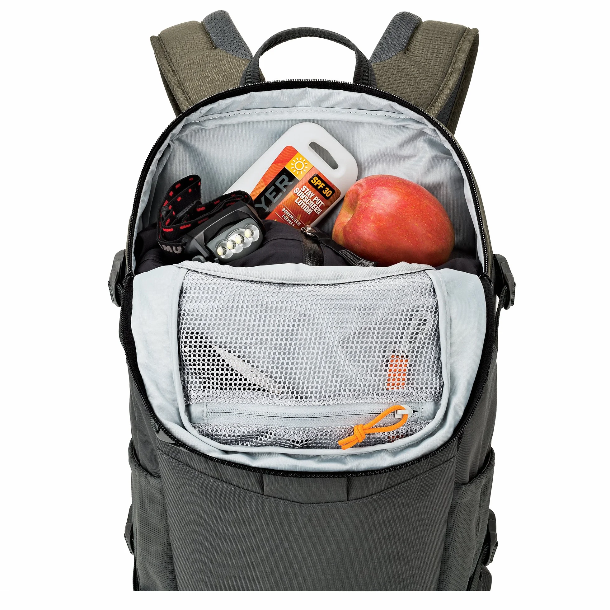 Lowepro Flipside Trek 350 AW plecak, na aparat fotograficzny, na lustrzankę cyfrową i wiele obiektywów, torba na tablet, akcesoria do aparatu, statyw, kolor szary