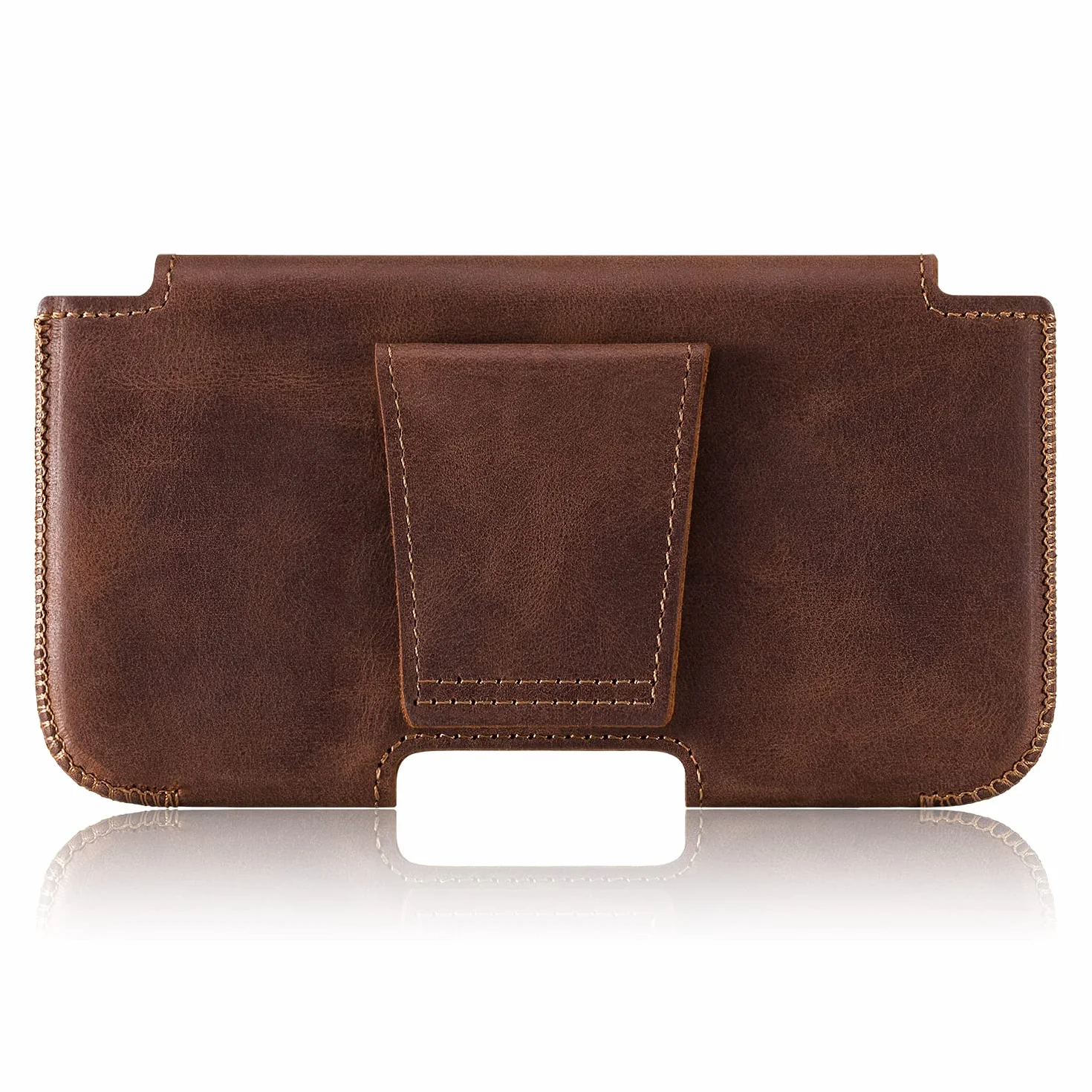 SURAZO Belt Case Skórzane Etui na Pasek do Telefonu Kompatybilne z Samsung Galaxy S23 Ultra (6,8) Skóra Naturalna Obudowa Ochronna Odporność na Wstrząsy
