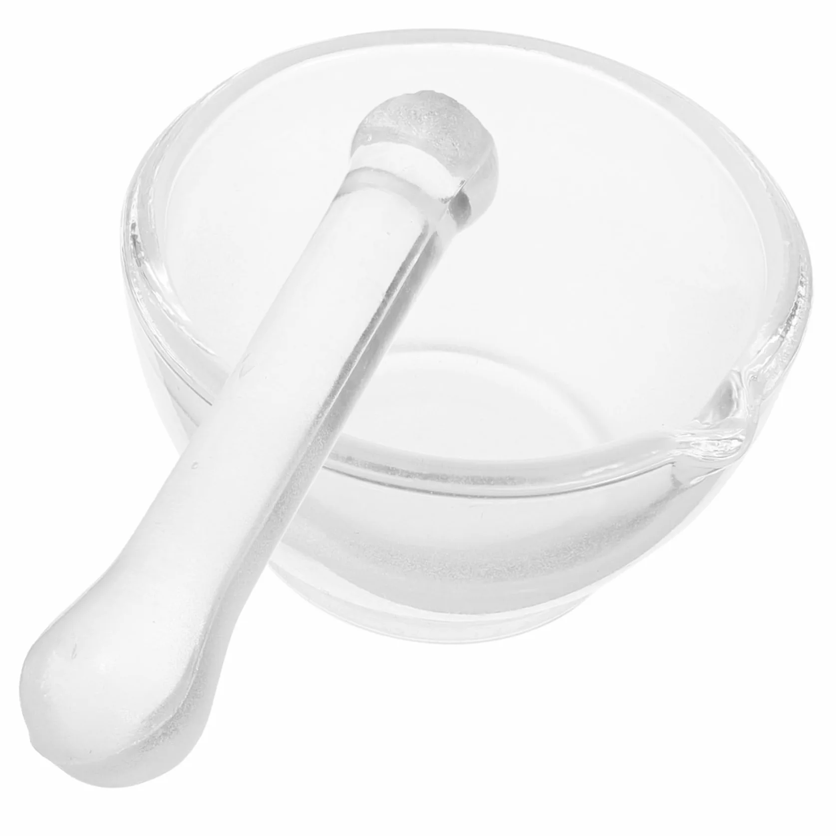 1zestaw Młynek Szklany Do Mielenia Leków z Tłuczkiem Ergonomiczny Moździerz Chemiczny Idealny Do Kuchni i Mielenia Proszków
