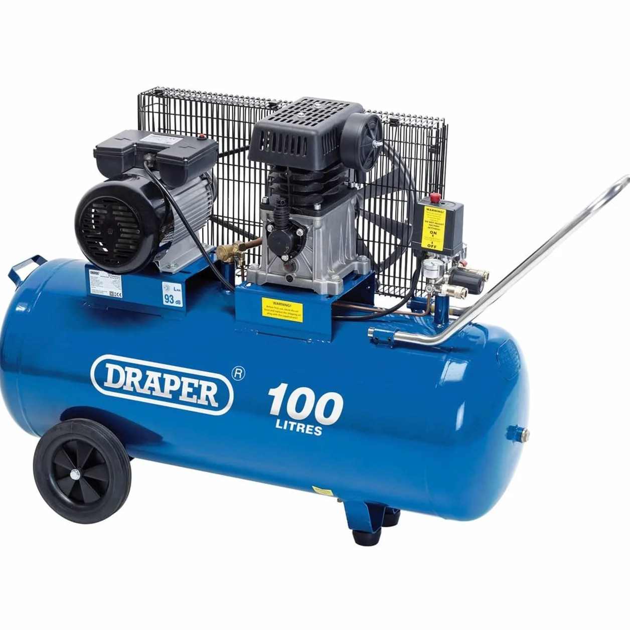 Draper 31254 sprężarka pasowa, 100 l, 230 V 2,2 kW, 3 KM