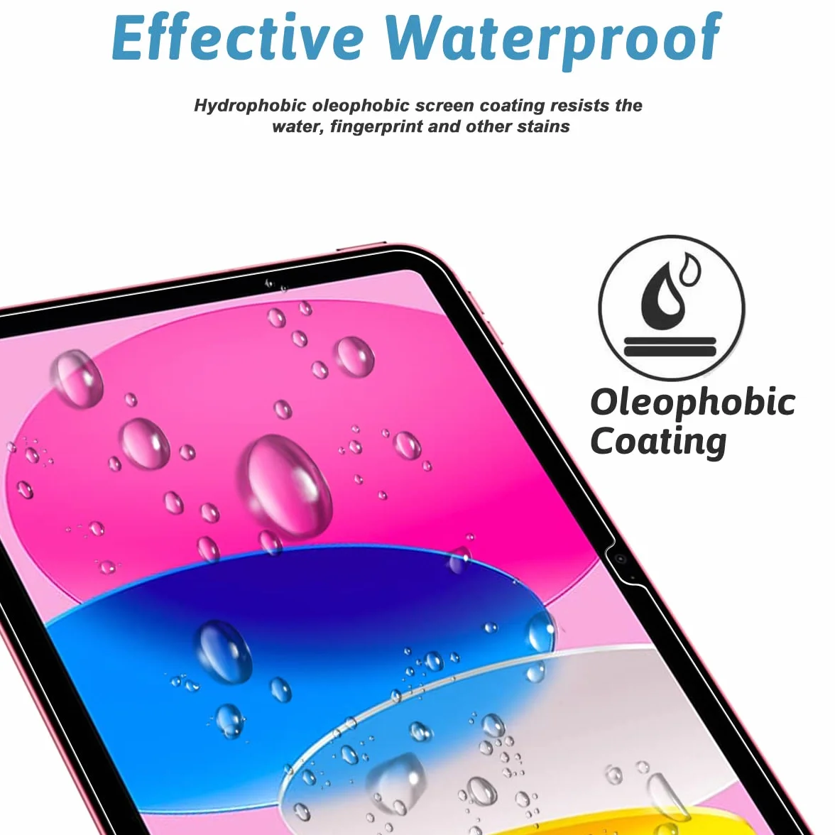Ochronnik ekranu do ipada A16 11. generacji (2025, 27,9 cm) / iPad 10. generacji (2022) 27,7 cm, folia ze szkła hartowanego
