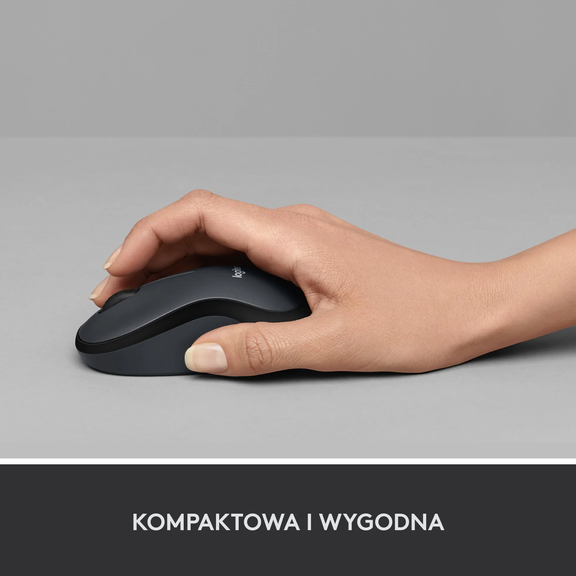 Logitech M220 SILENT Mysz bezprzewodowa, 2,4 GHz z miniodbiornikiem USB, 18-miesięczna żywotność baterii, śledzenie optyczne 1000 DPI, oburęczna, PC, Mac, laptop - Szary