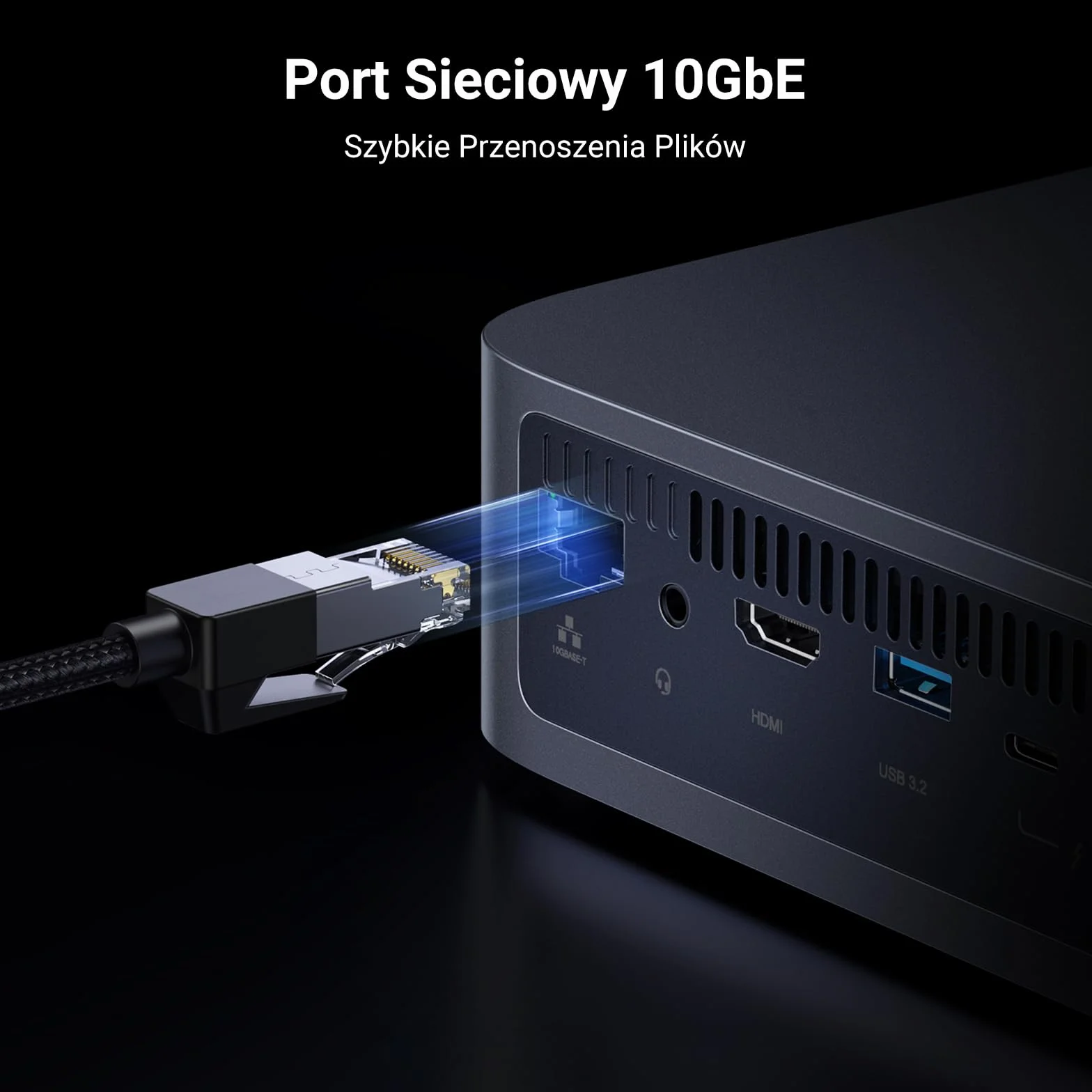 UGREEN NASync DXP480T Plus 4-bay NAS Flash SSD Intel i5 1235U 8 GB RAM DDR5 128 GB 10 GbE Wi-Fi 6 M.2 NVMe HDMI 8K TBT4