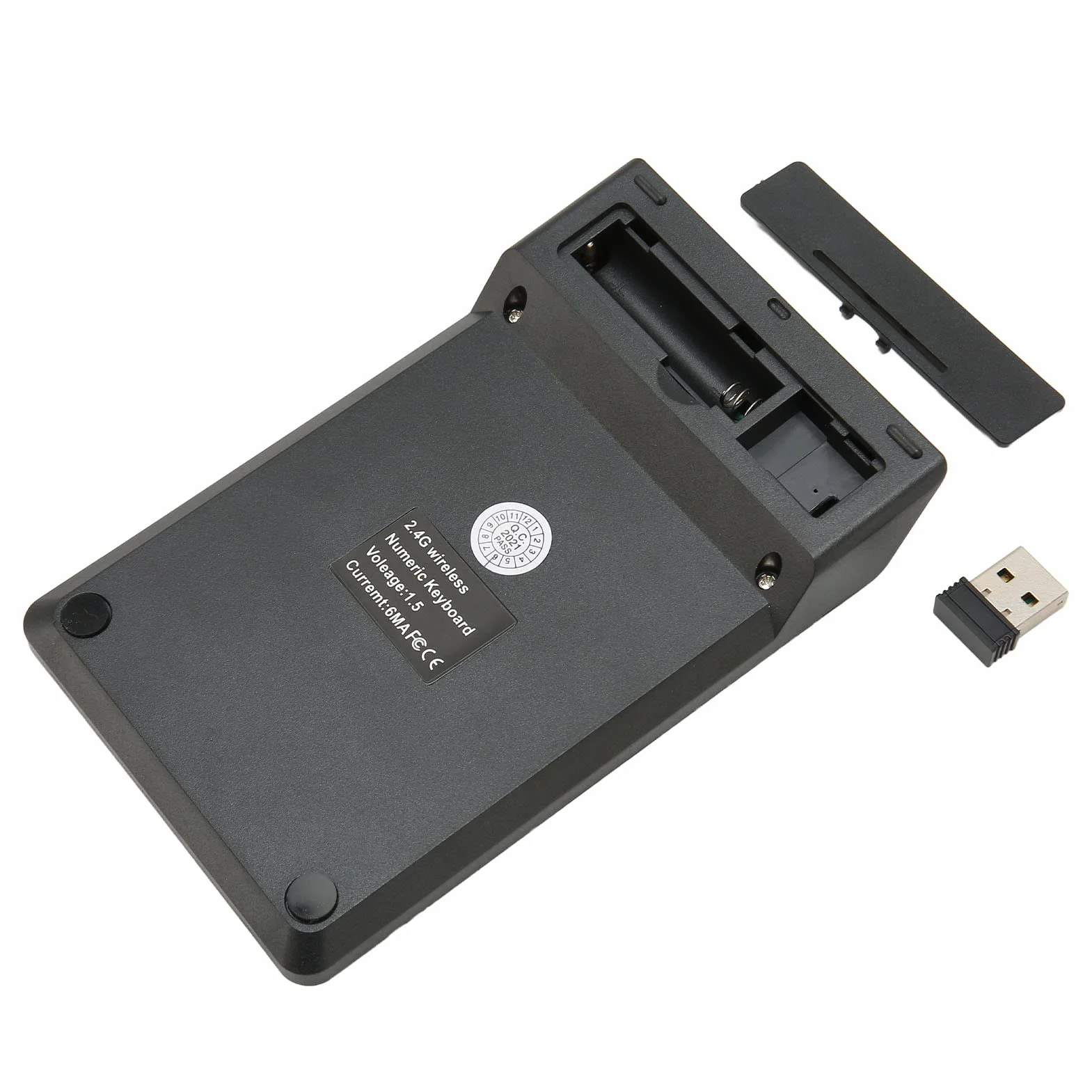 Mini Klawiatura Numeryczna 2.4G Wireless 18 Klawiszy USB Ergonomiczna Przenośna do Laptopa PC Ciche Klawisze
