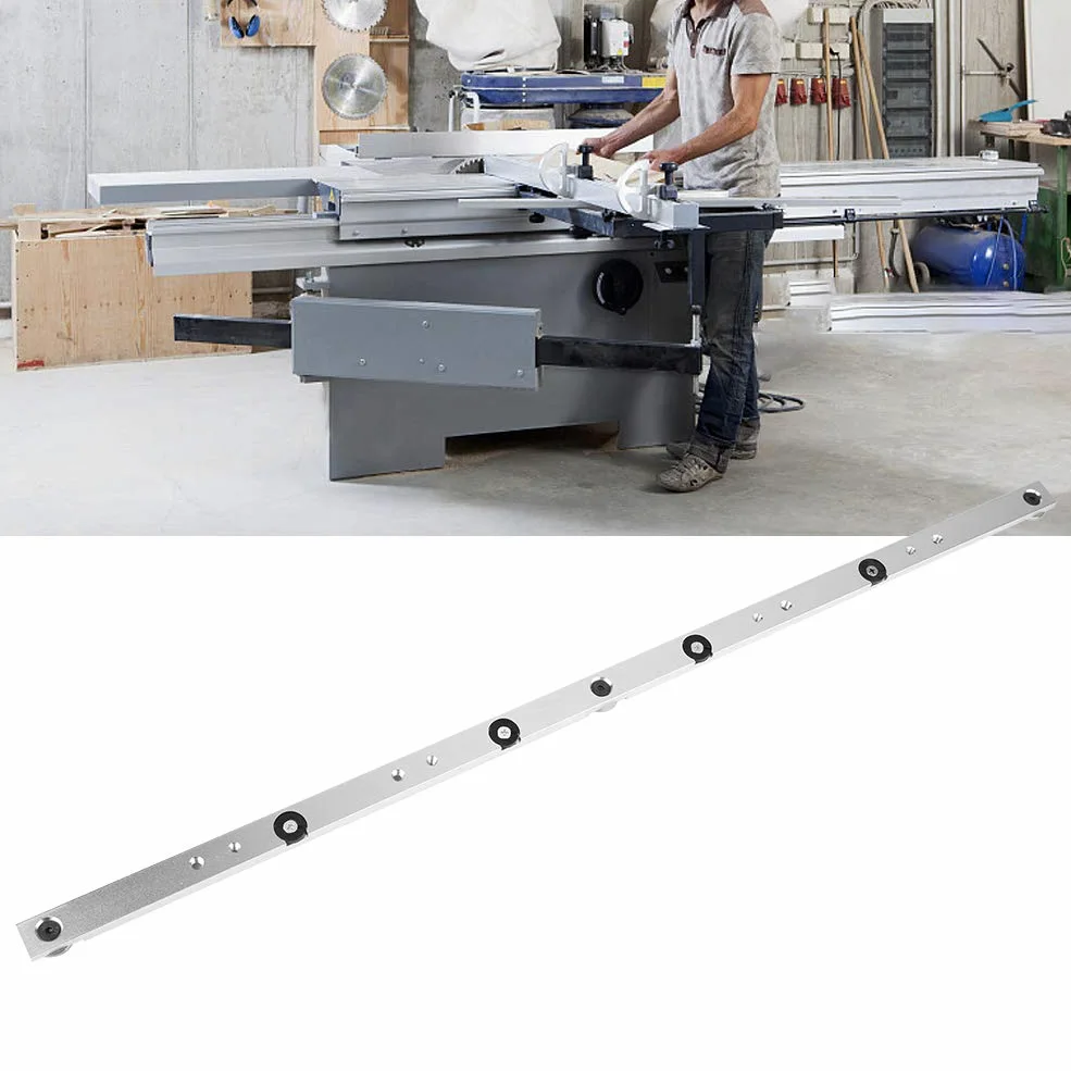 Pręt ukośny szyny 650 mm, prowadnica ukośna ze stopu aluminium Piła stołowa Pręt pomiarowy Narzędzie do obróbki drewna do budowy różnych przyrządów, regulowana prowadnica ze stali nierdzewnej