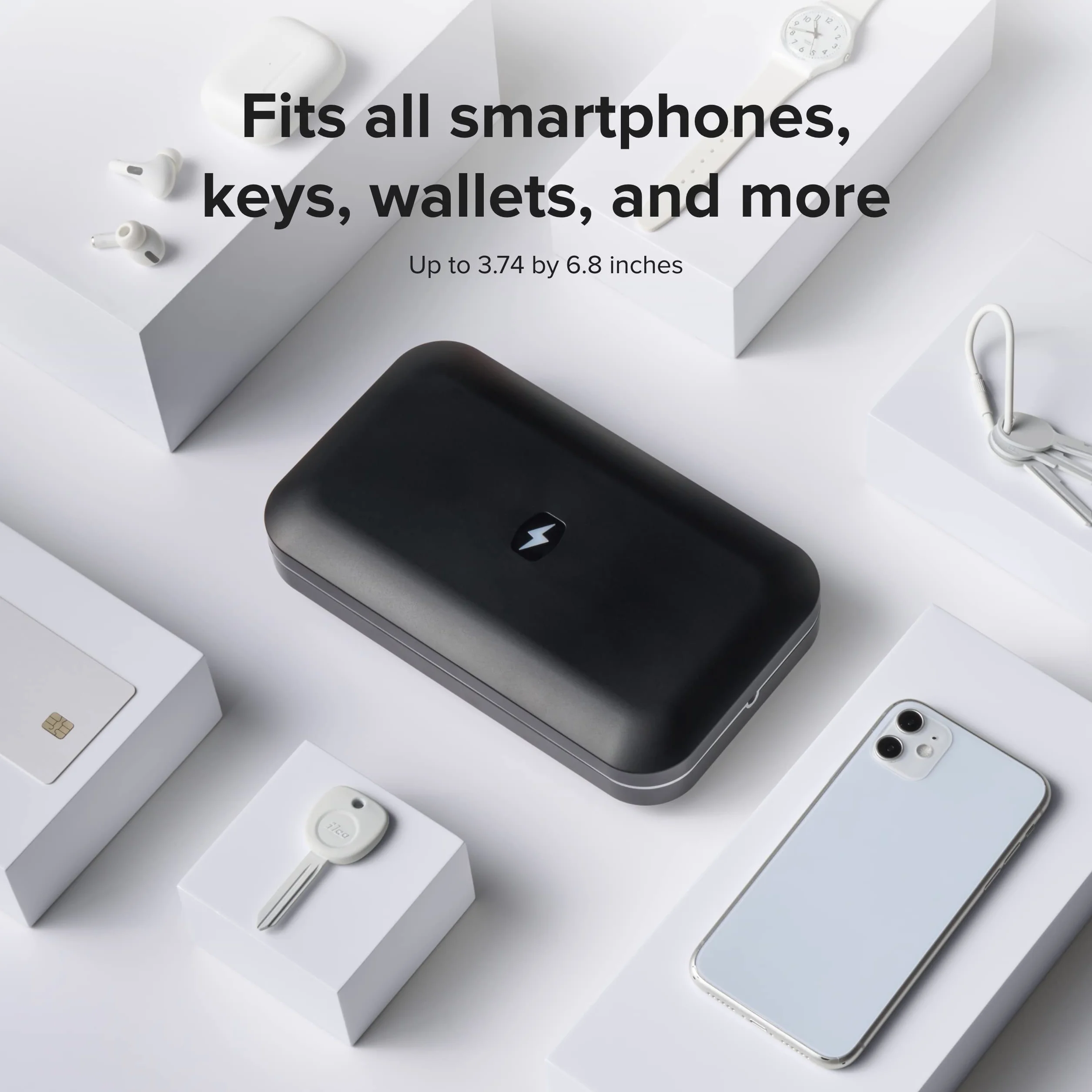 PhoneSoap 3 UV środek do czyszczenia telefonu komórkowego uniwersalna ładowarka czarny