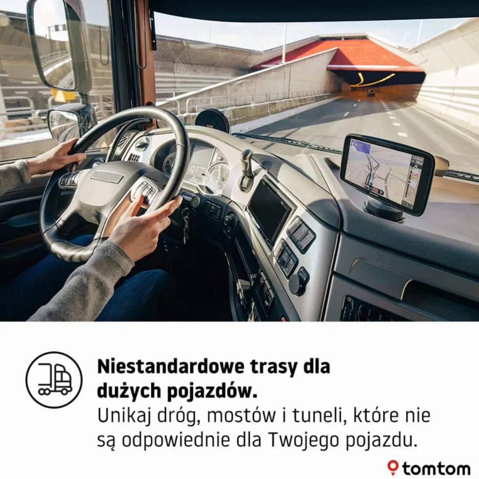 TomTom GO Expert GPS nawigacja 6 cali HD dla ciężarówek z mapami Świata, TomTom Traffic, WiFi