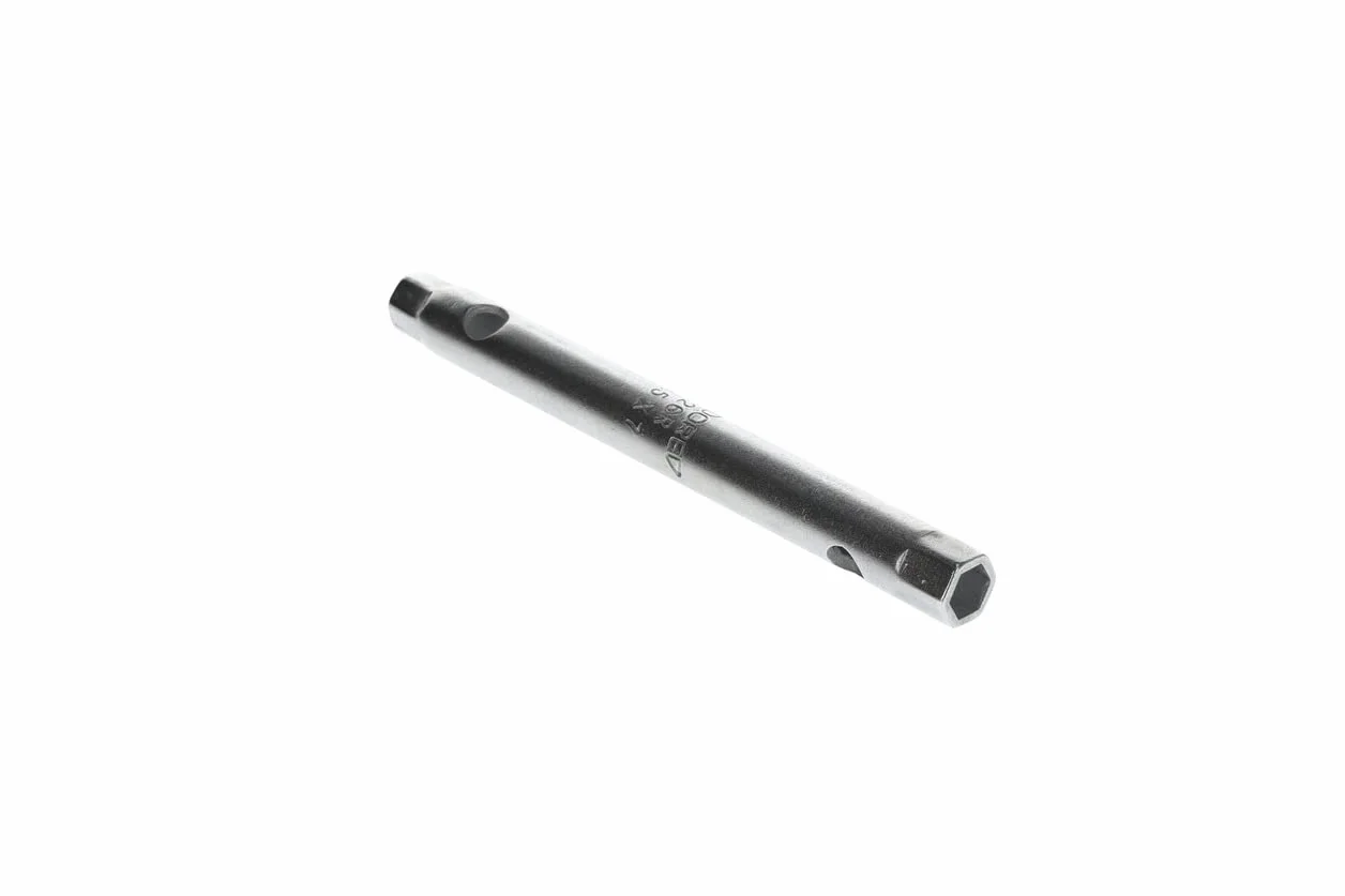GEDORE Klucz nasadowy podwójny, 5,5 + 7 mm, 6-kątny, długość 105 mm, narzędzie do nakrętek samochodowych, 26 R 5,5 x 7, stal chromowana
