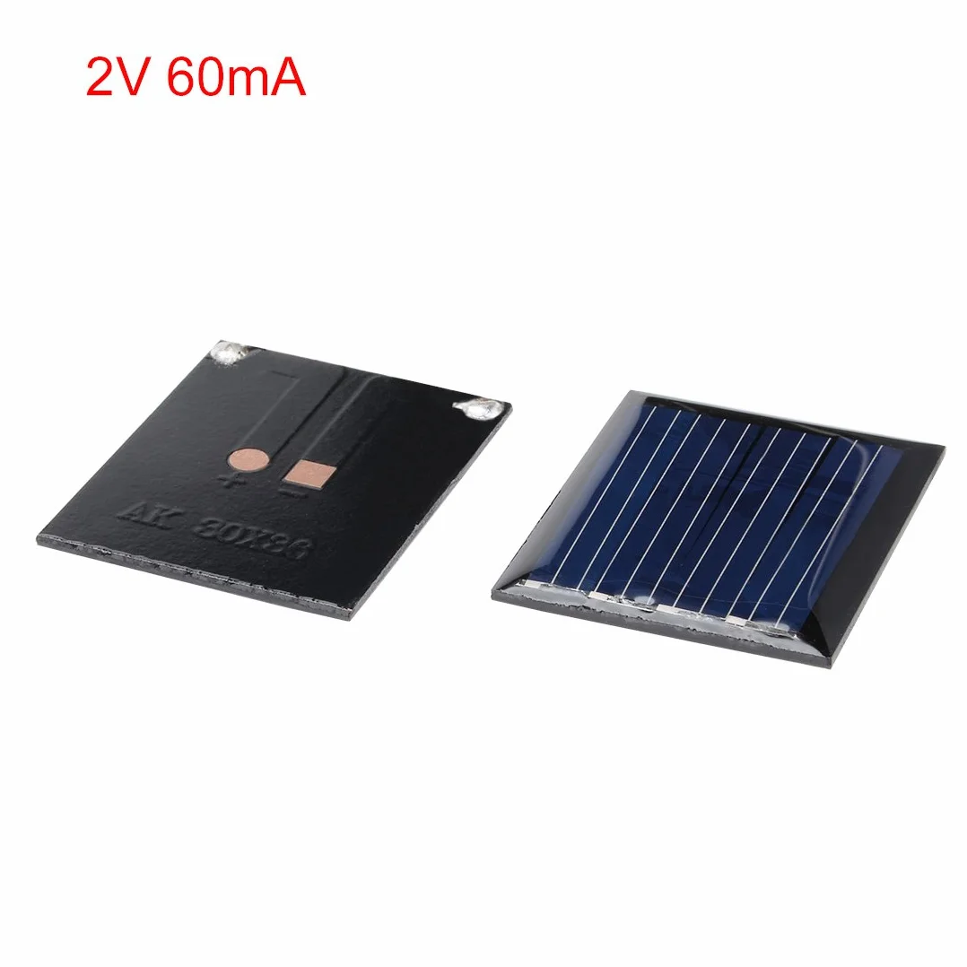 Moduł paneli słonecznych 2V 60mA 30mm x 36mm do telefonu ładowarka