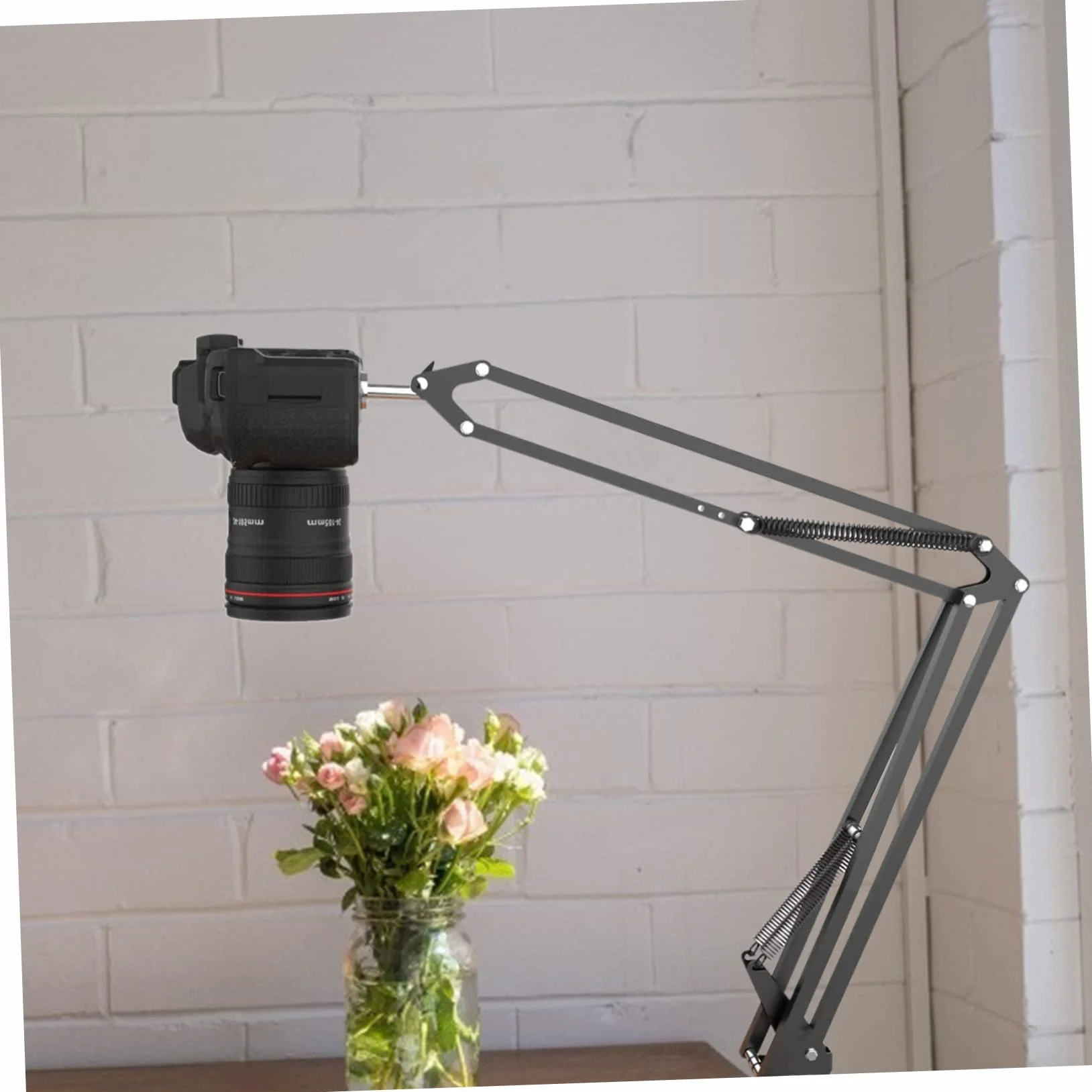 OSALADI Regulowany Stojak Webcam z Klipsem Do Montażu Ramie Scissor Arm Do Użytku Domowego i Studio Stabilny i Łatwy Ustawieniu Idealny Nagrywania i Strimowania