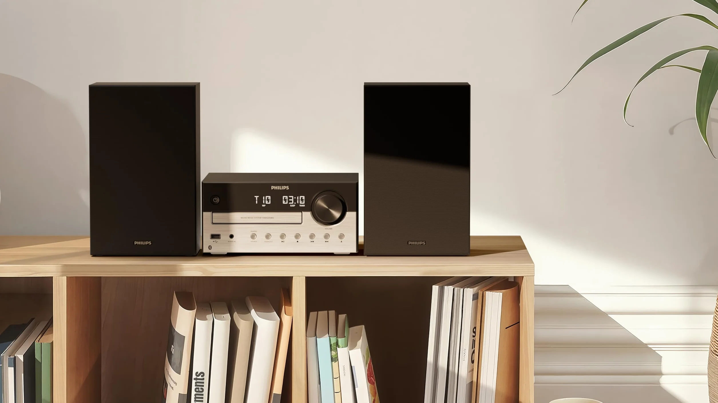 Philips TAM4205M2 Micro Hi-Fi System 80 W Bass Reflex CD FM USB Bluetooth 5.4 Auracast